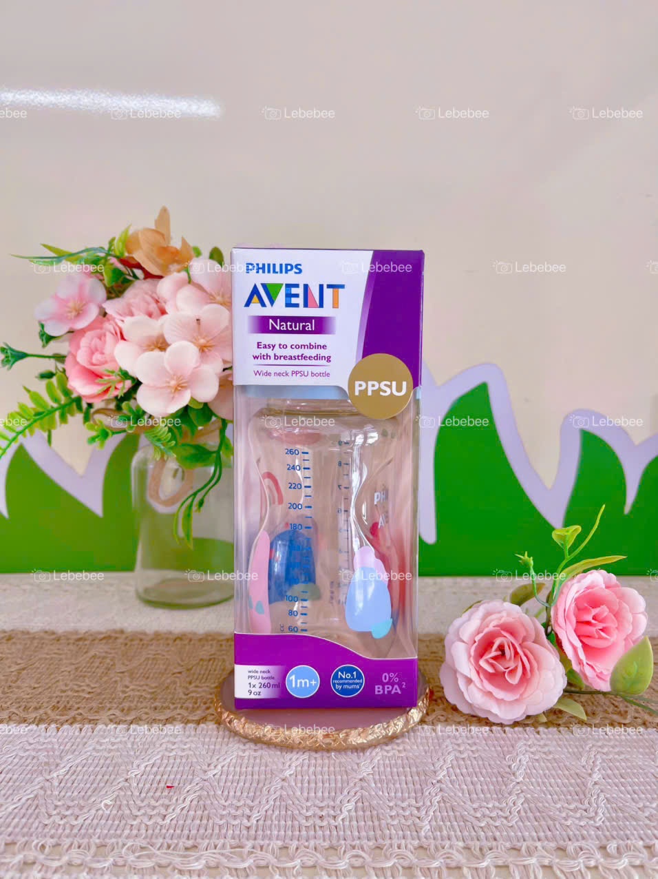 Bình sữa Philips Avent mô phỏng tự nhiên PPSU cho trẻ từ 1 tháng 260ml