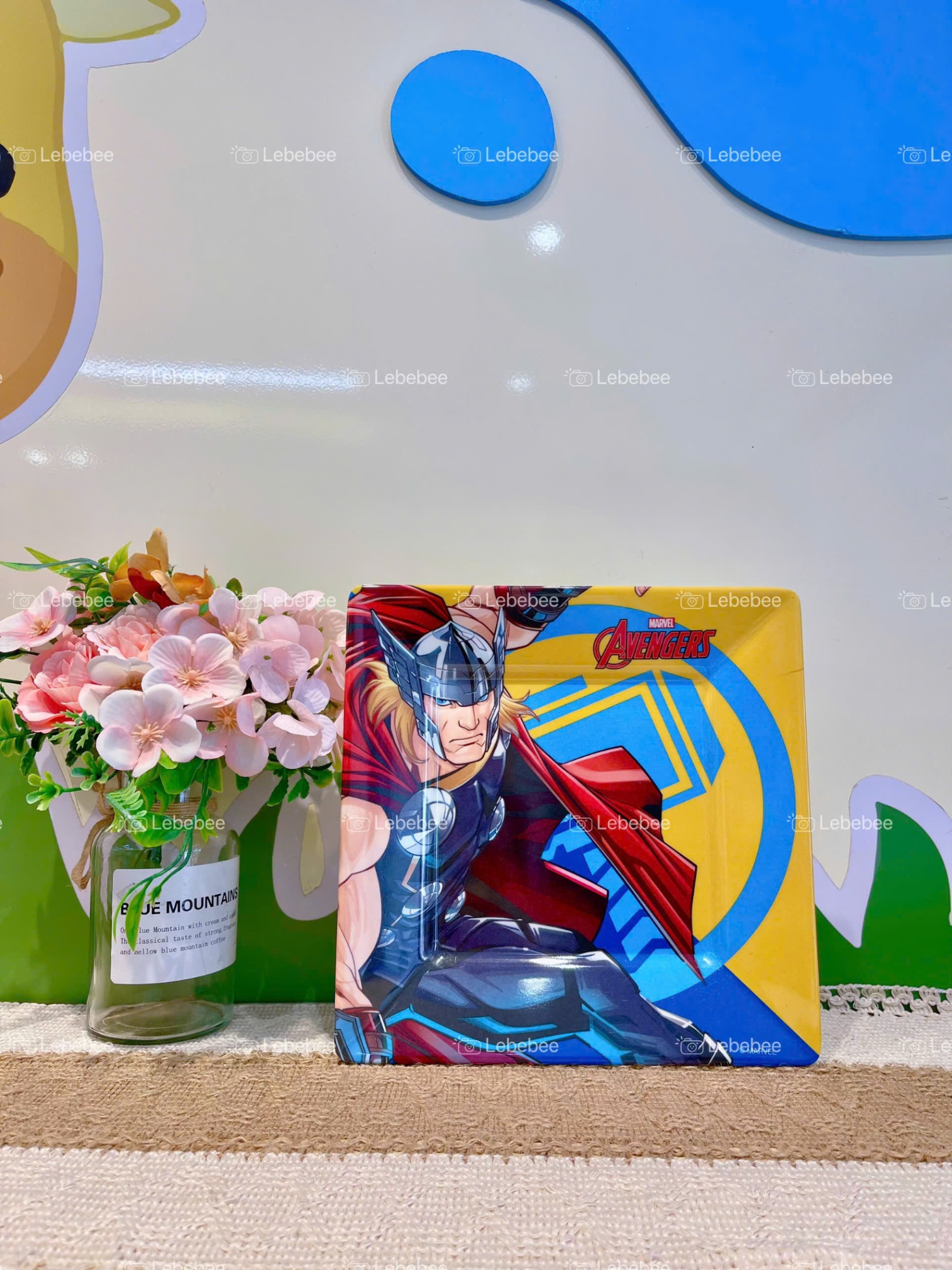 Đĩa Melamine vuông 9 inch Marvel Thor