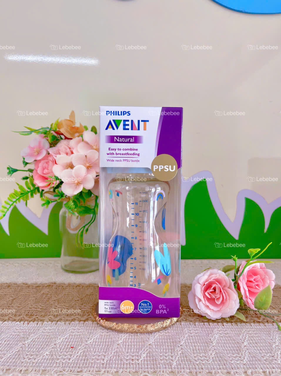 Bình sữa Philips Avent mô phỏng tự nhiên PPSU cho trẻ từ 6 tháng tuổi 330ml