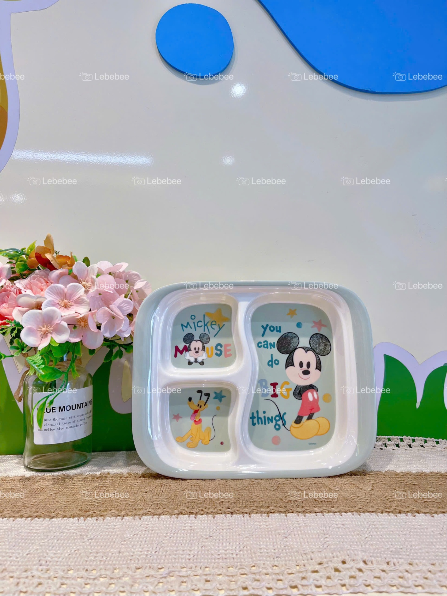 Khay Melamine 3 ngăn hình Micky Mouse