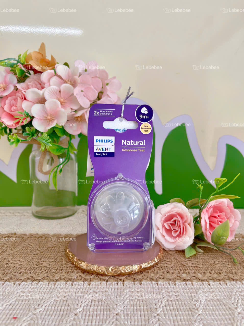 Núm ty Philips Avent mô phỏng tự nhiên mới cho trẻ từ 9 tháng tuổi ( vỉ đôi )