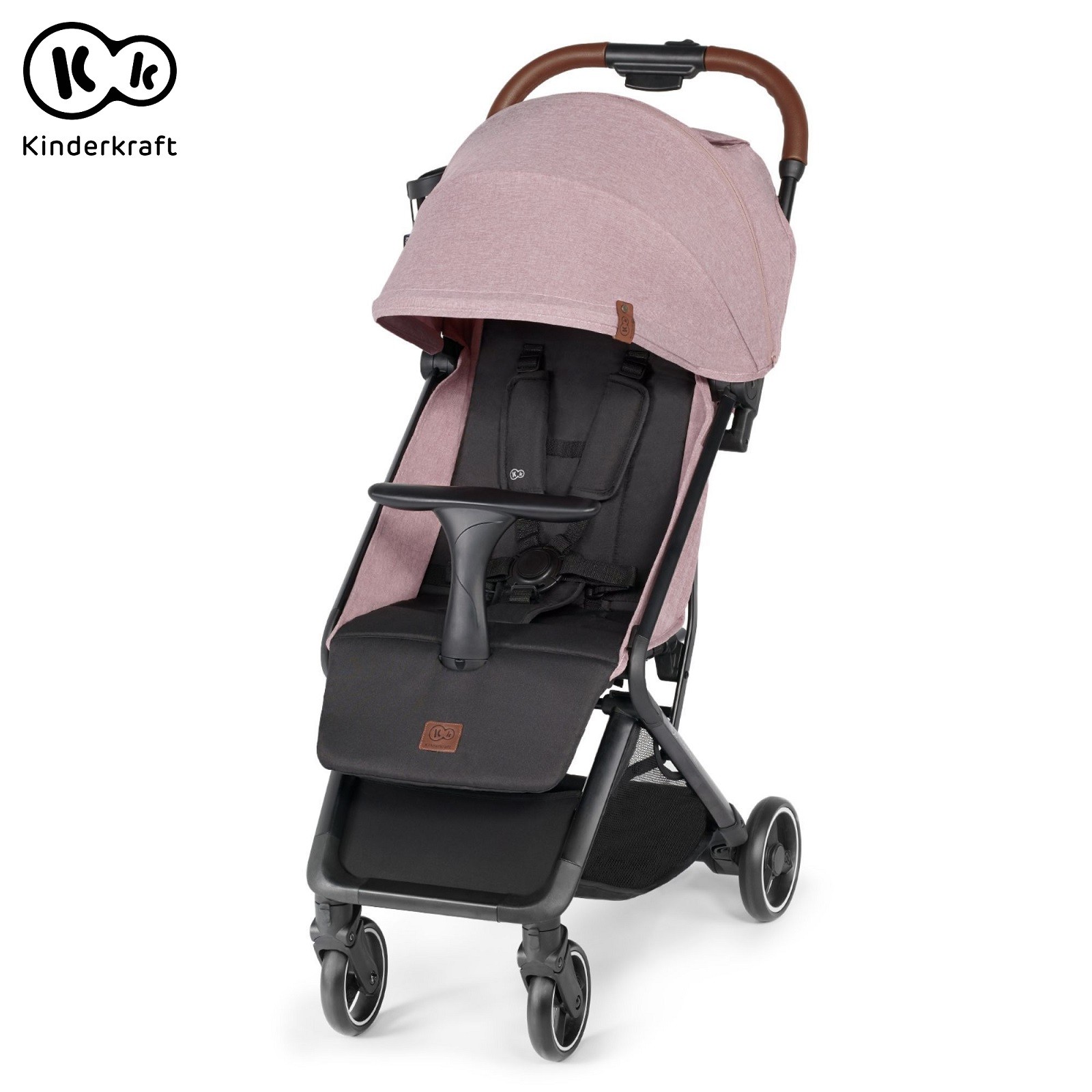 Xe đẩy cho bé từ sơ sinh, bằng thép, Crusier Kinderkraft (Màu Hồng Nhạt)