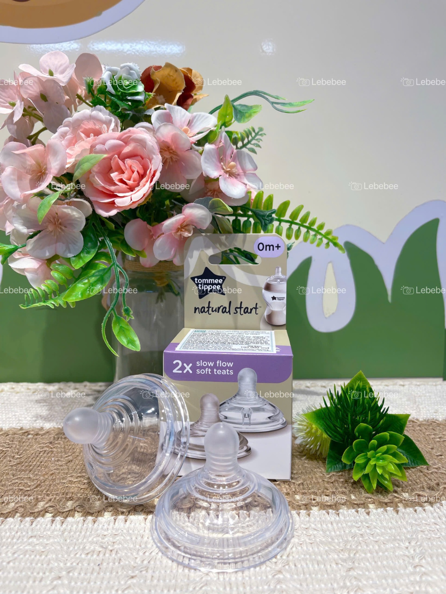 Núm ti silicone siêu mềm tự nhiên Tommee Tippee cho bé sơ sinh ( vỉ đôi )