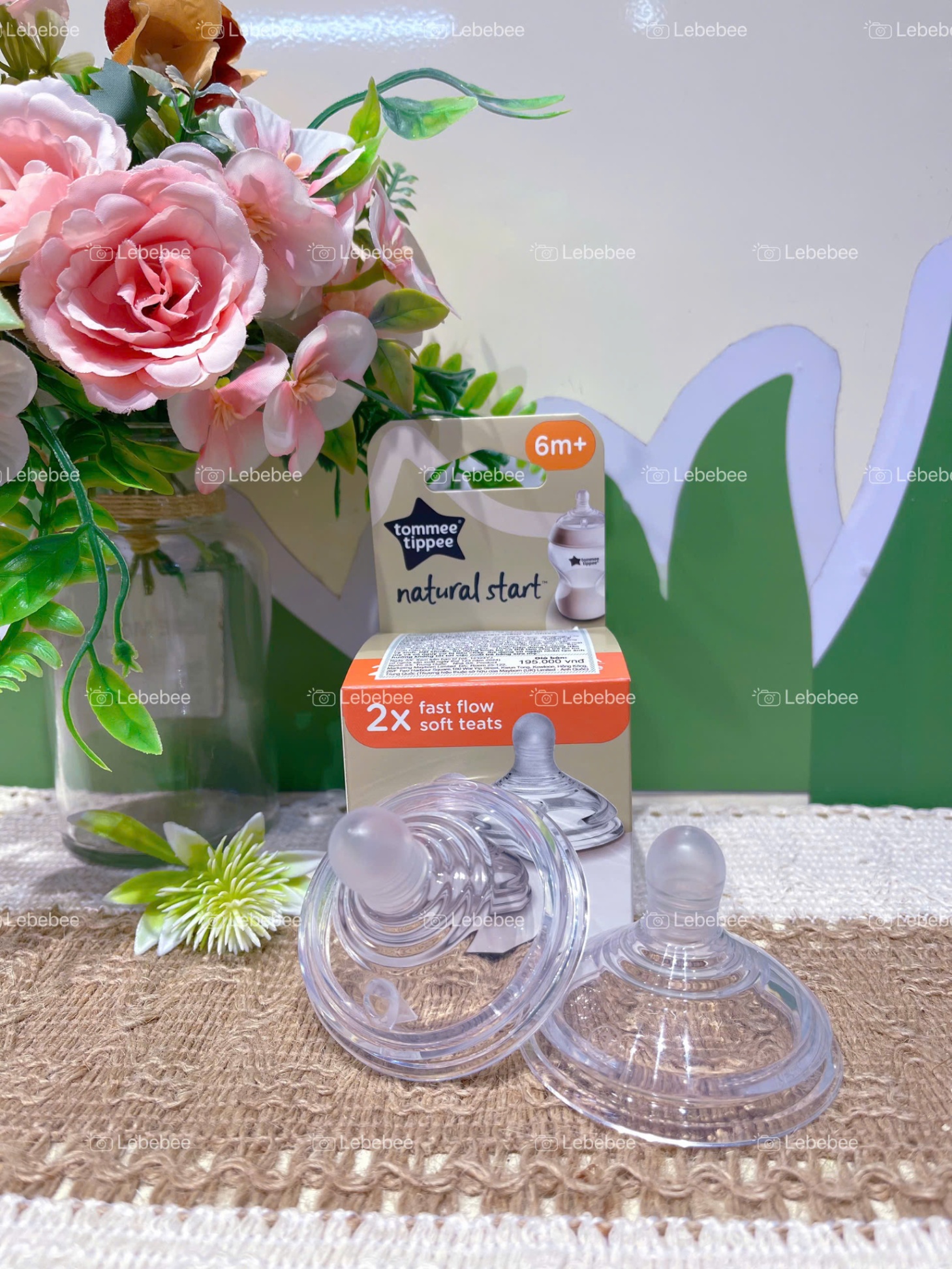 Núm ti silicone siêu mềm tự nhiên Tommee Tippee cho bé từ 6m+ ( vỉ đôi )