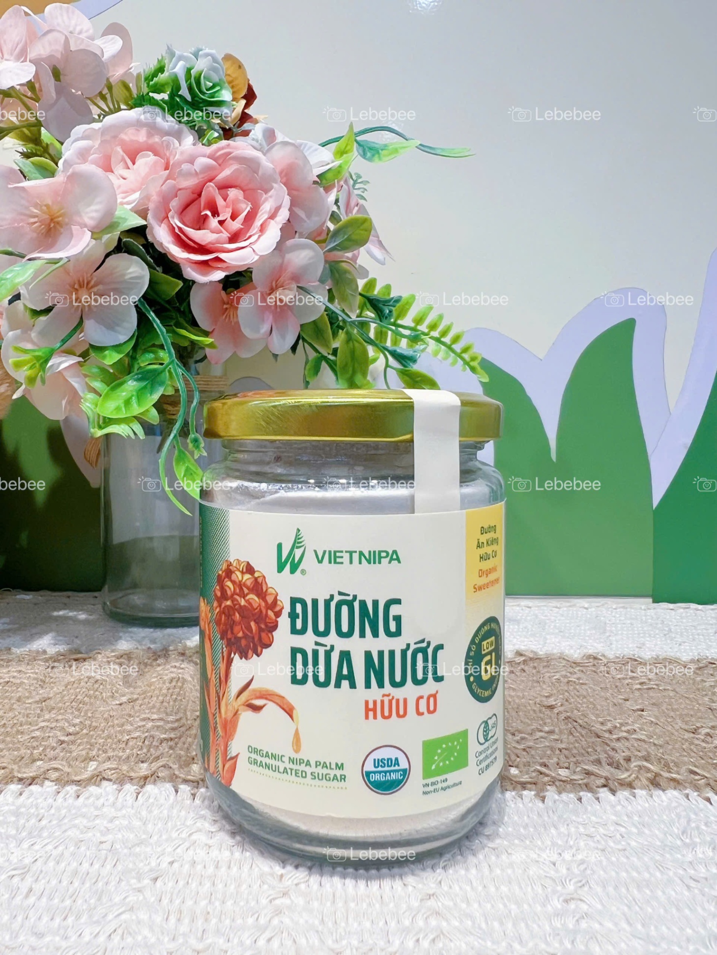 Đường dừa nước hữu cơ VIETNIPA 150g