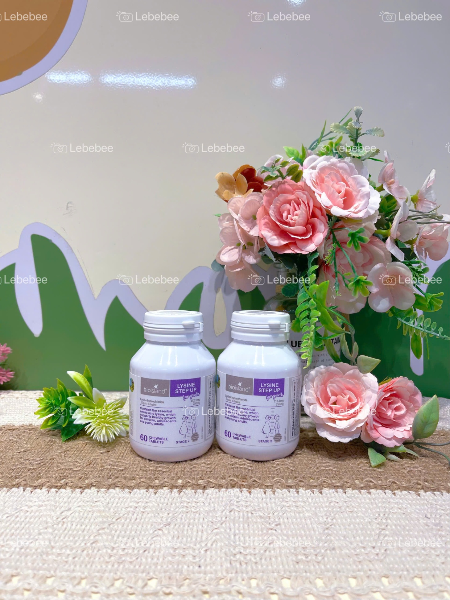 Lysine viên cho bé trên 6 tuổi - Bio Island Lysine Step Up ( 60 viên) - Nhập khẩu