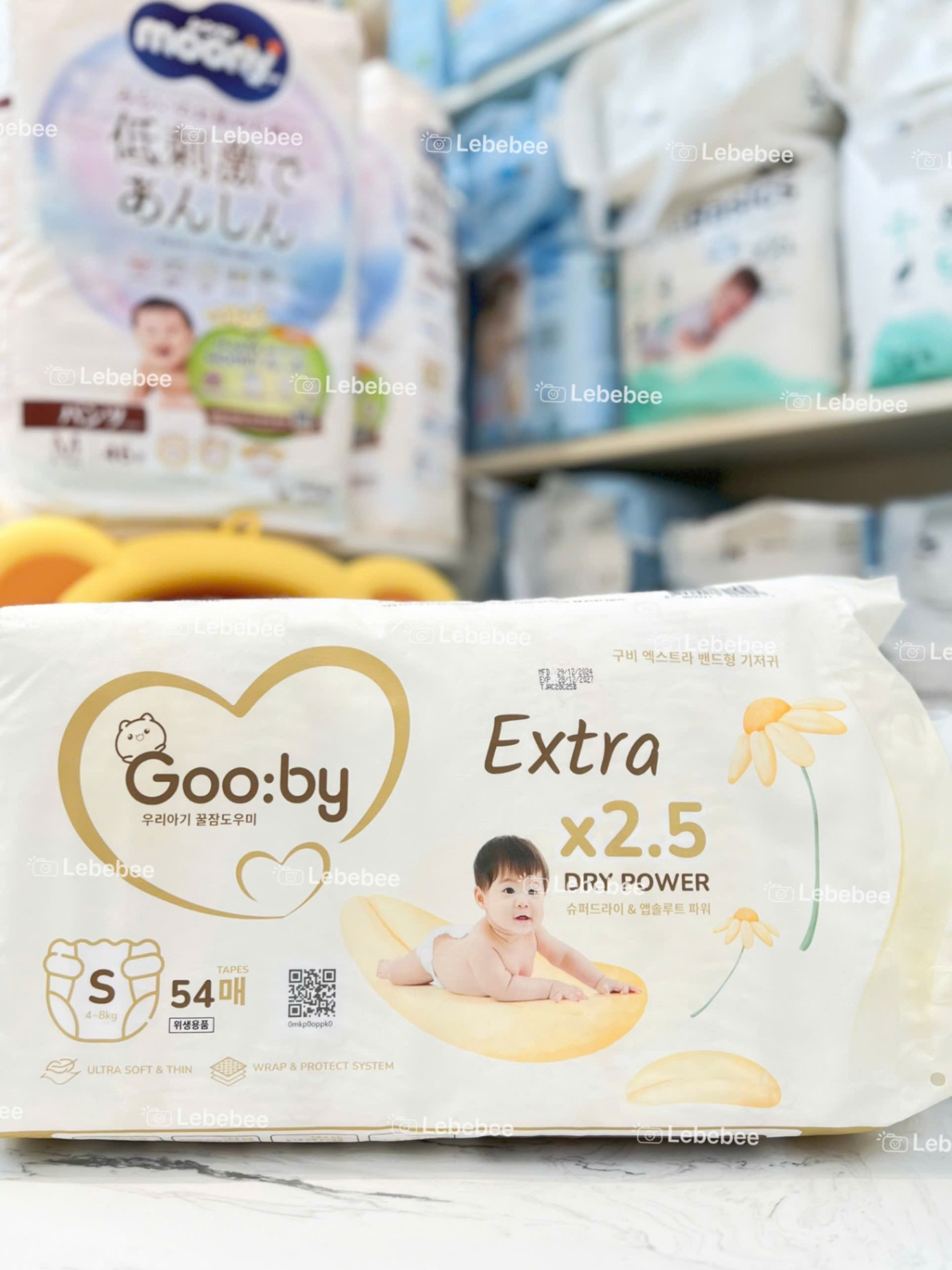 Bỉm dán Gooby Extra – Size S54 (4-8kg)
