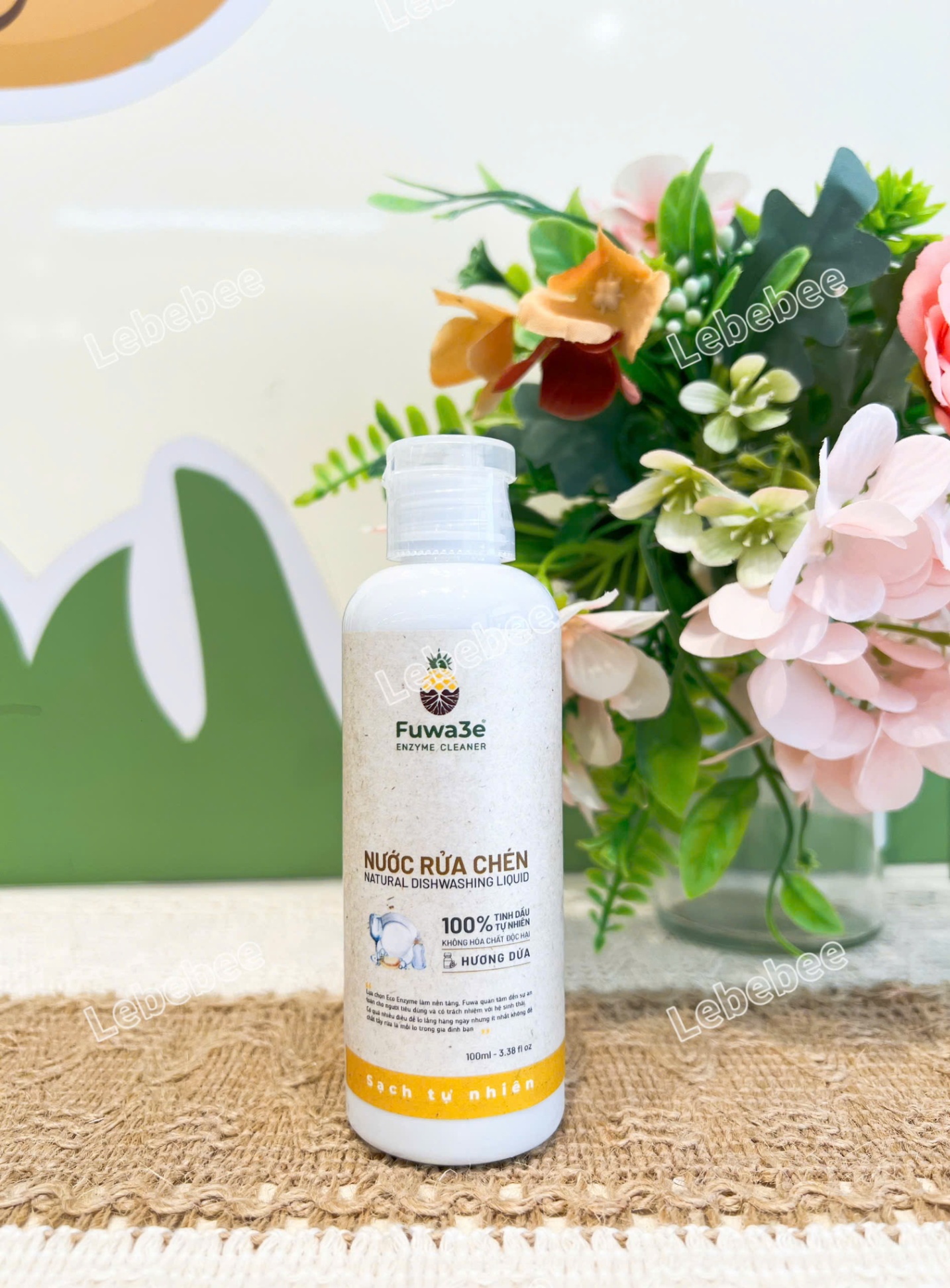 Nước rửa chén bát FUWA3E hương dứa 100ml