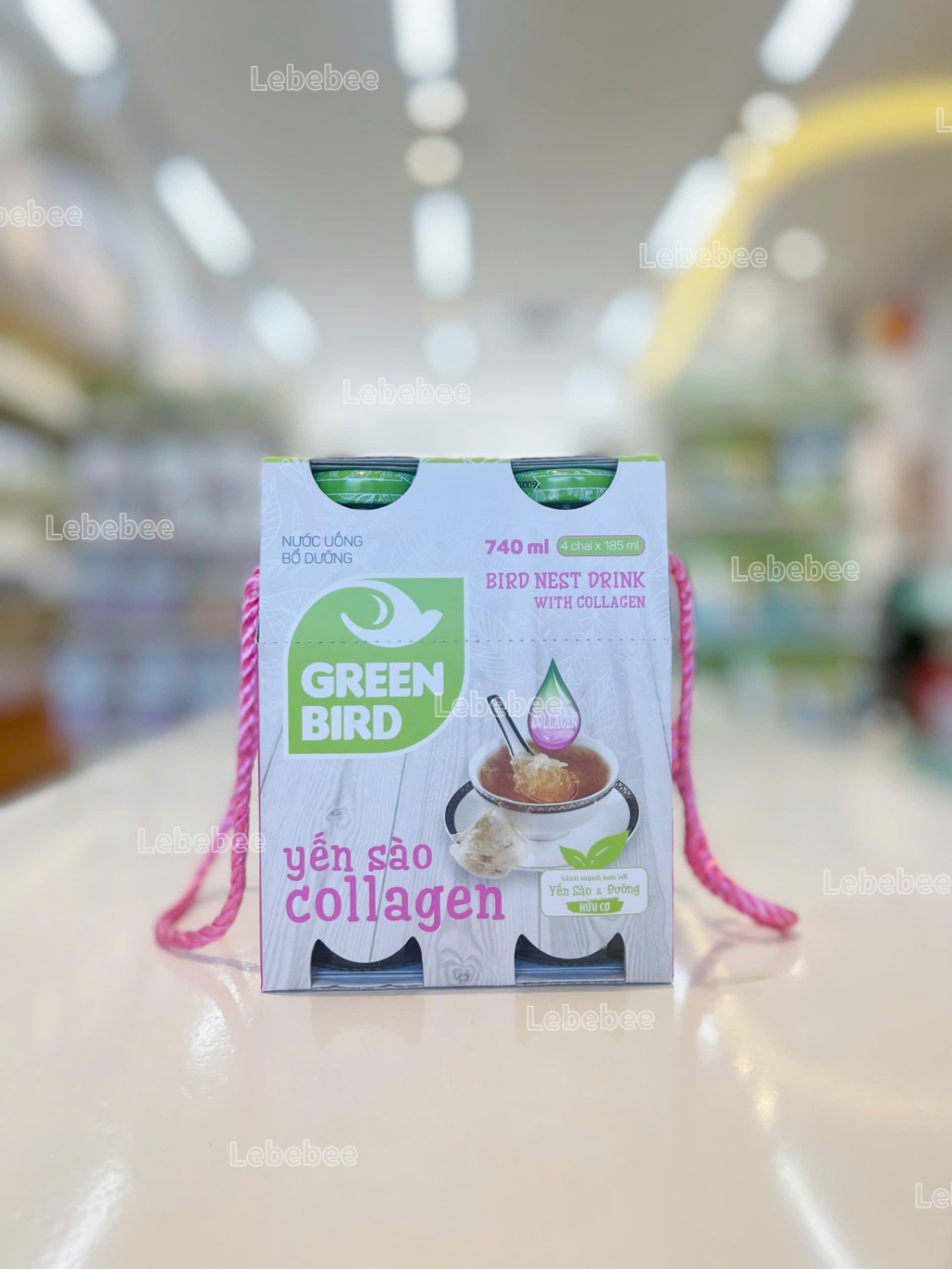 Nước yến sào Collagen lốc 4 185ml