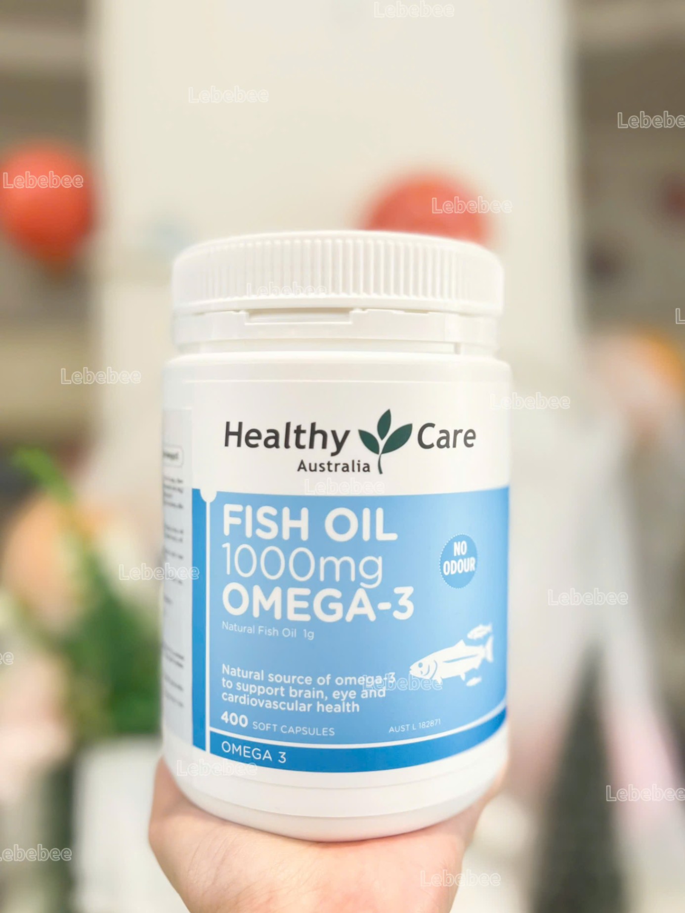 Dầu cá Healthy Care Fish Oil Omega 3 1000mg (400v) - NK