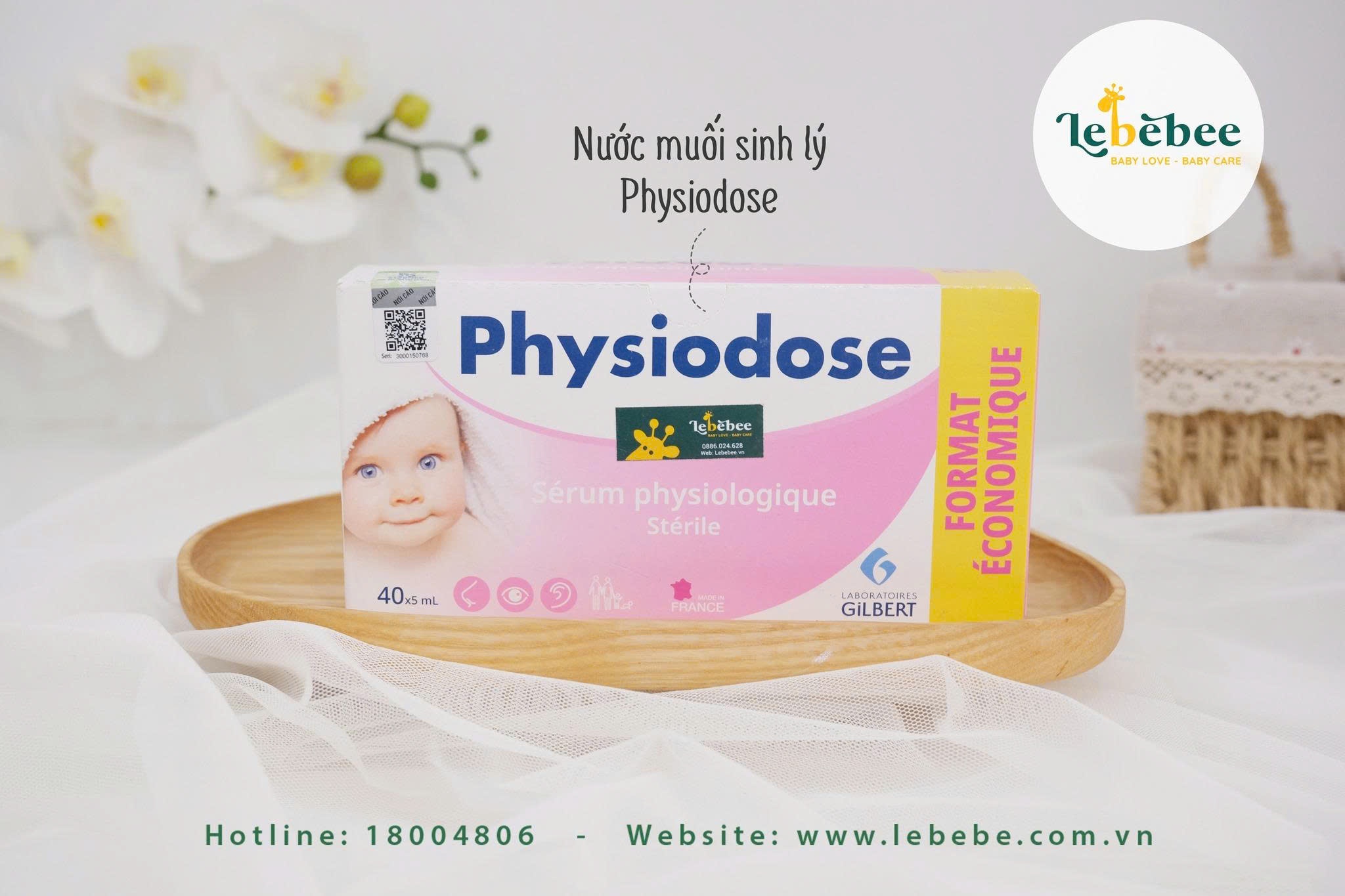 Nước muối sinh lý Physiodose hôp 40 ống (5ml/ống)
