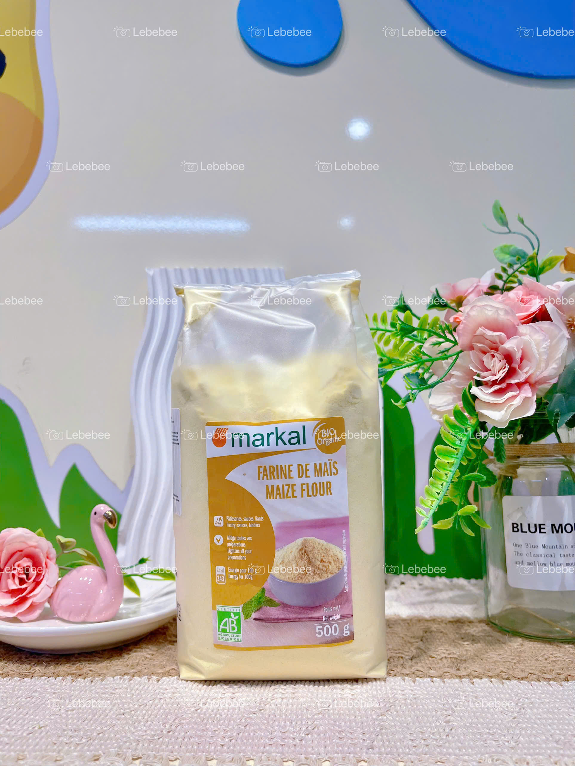 Bột bắp hữu cơ hạt mịn Markal 500g