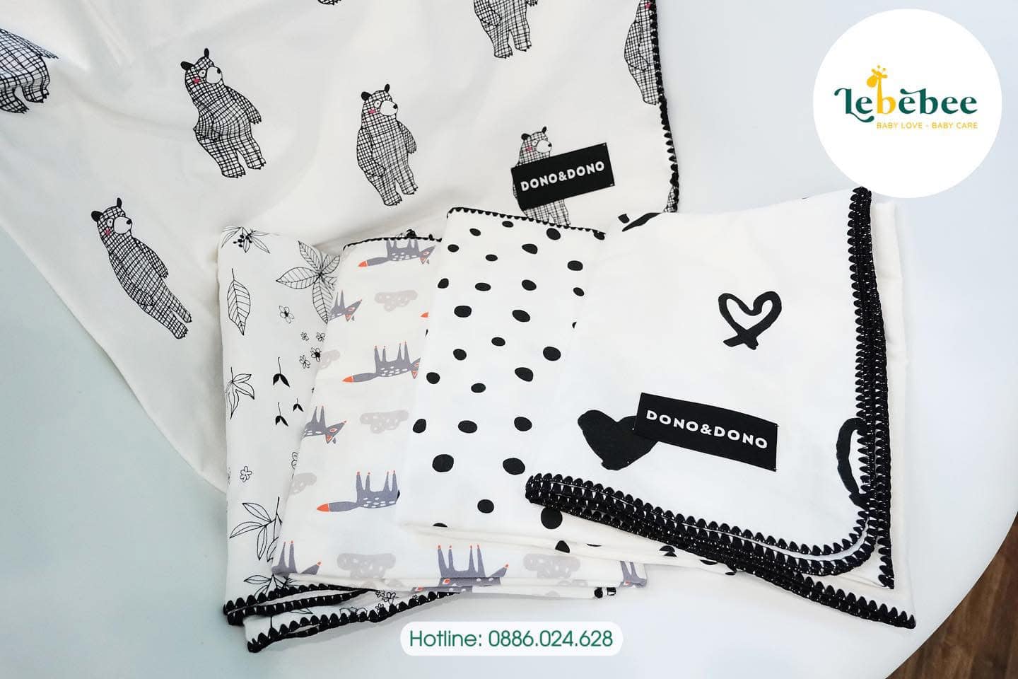 Chăn đắp Dono Dono Hàn Quốc (106cmx106cm)