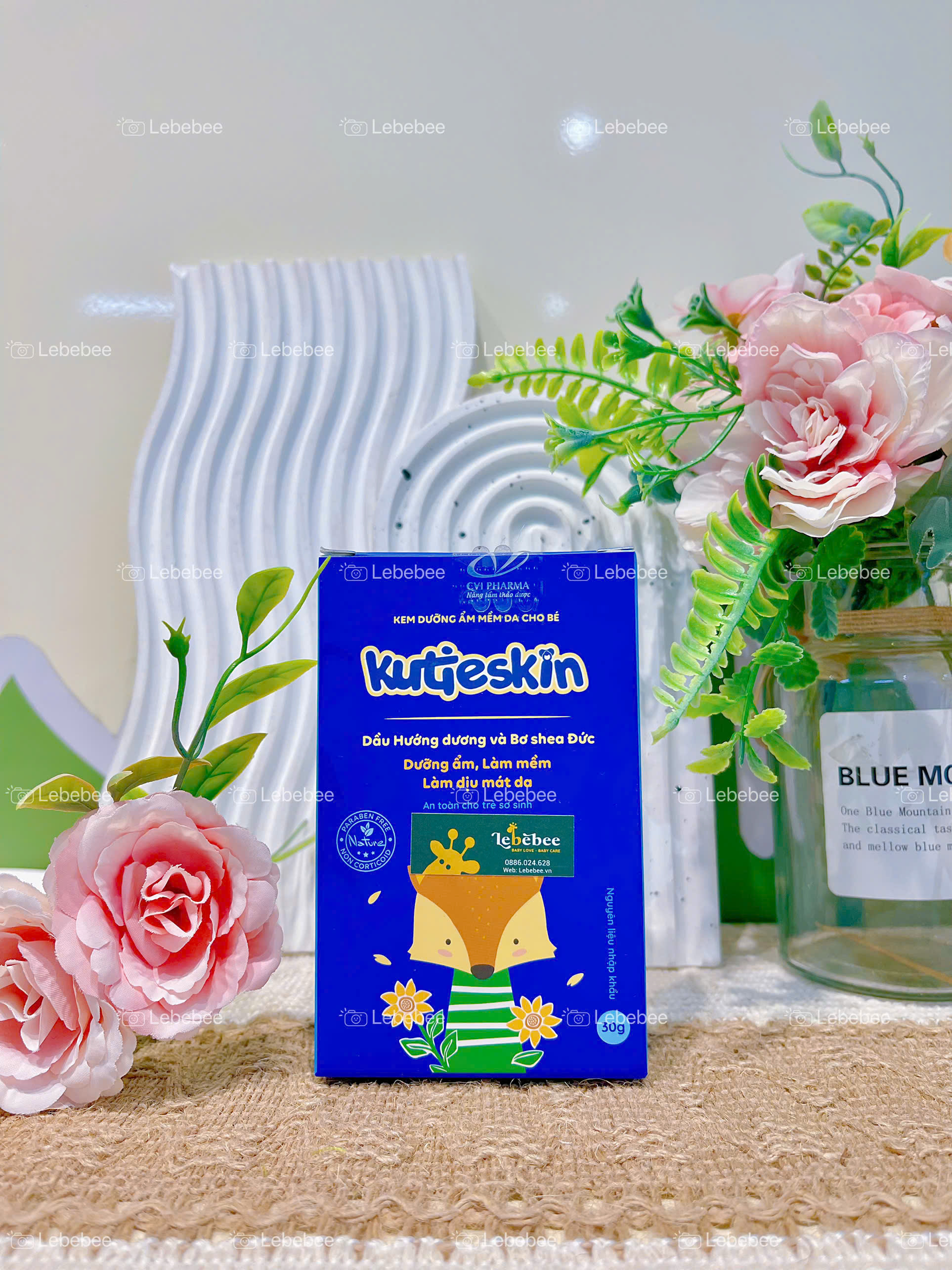 Kem dưỡng ẩm mềm da cho bé Kutieskin 30g