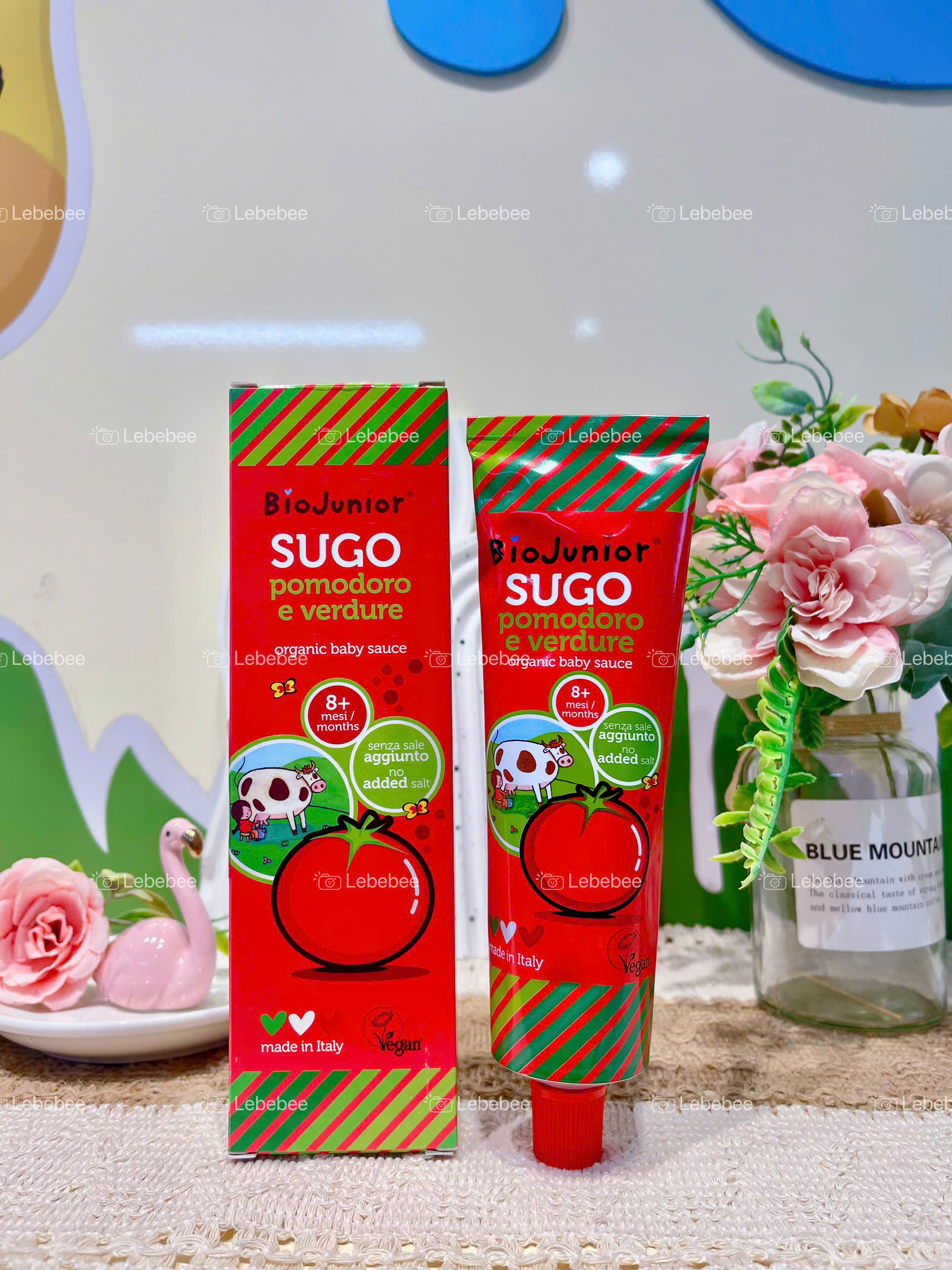 Sốt cà chua ăn dặm hữu cơ Bio junior cho bé từ 8 tháng tuýp 150g