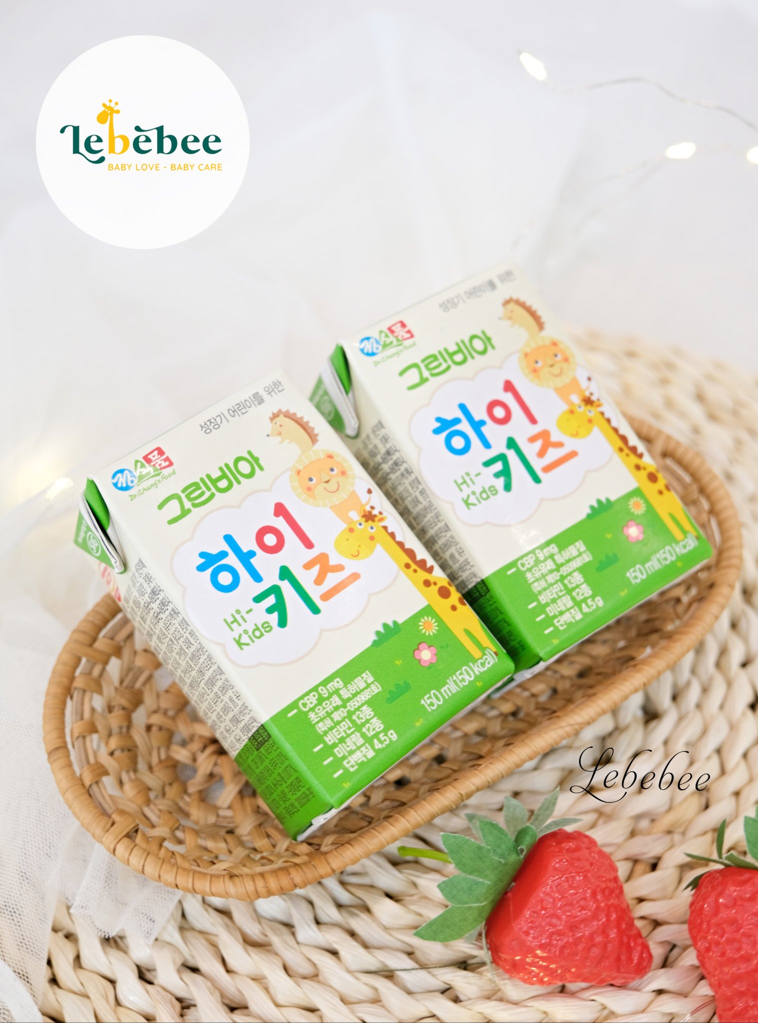Sữa dinh dưỡng Greenbia Kids More 150ml Hàn Quốc cho bé từ 1 tuổi - 1 hộp-2026- Vị VANI
