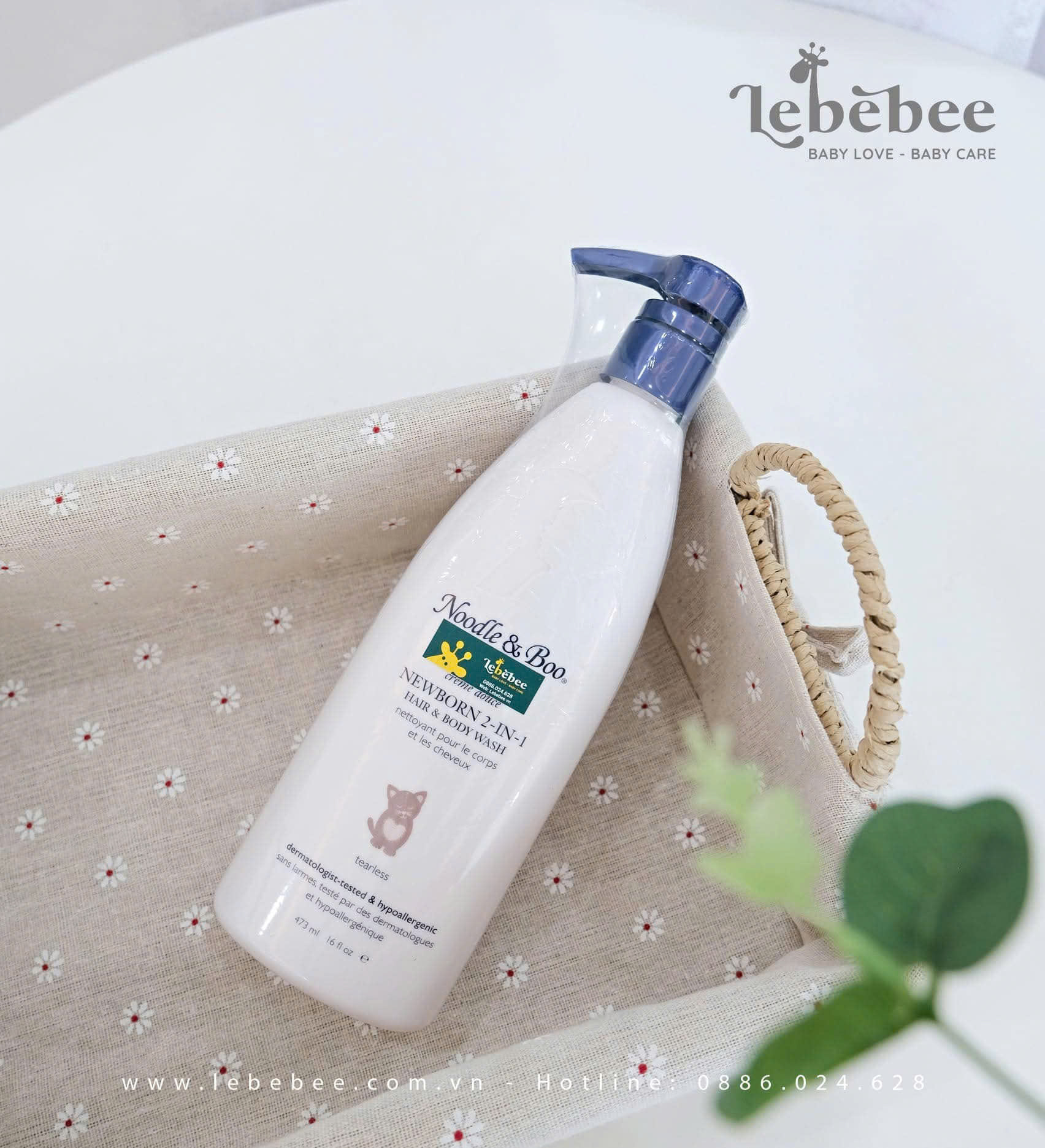 Sữa tắm gội cho bé từ sơ sinh Noodle Boo Crème Douce ( 473ml)