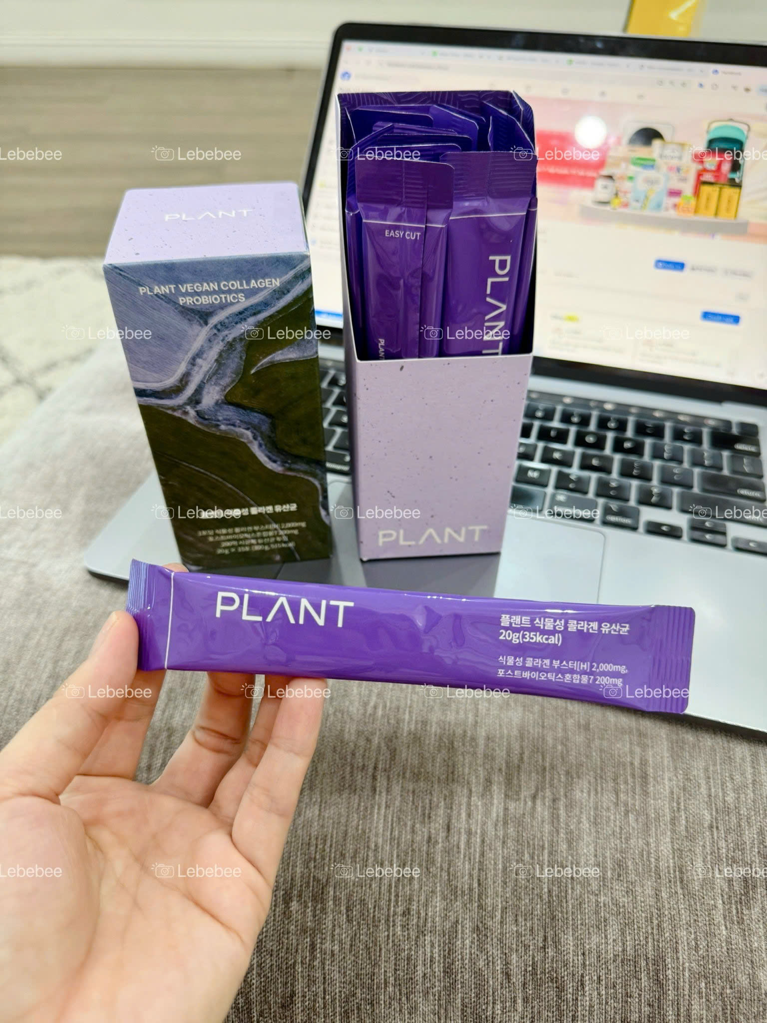 Thạch Collagen thực vật Probiotics vị nho Hàn Quốc ( 1 hộp 15 túi )