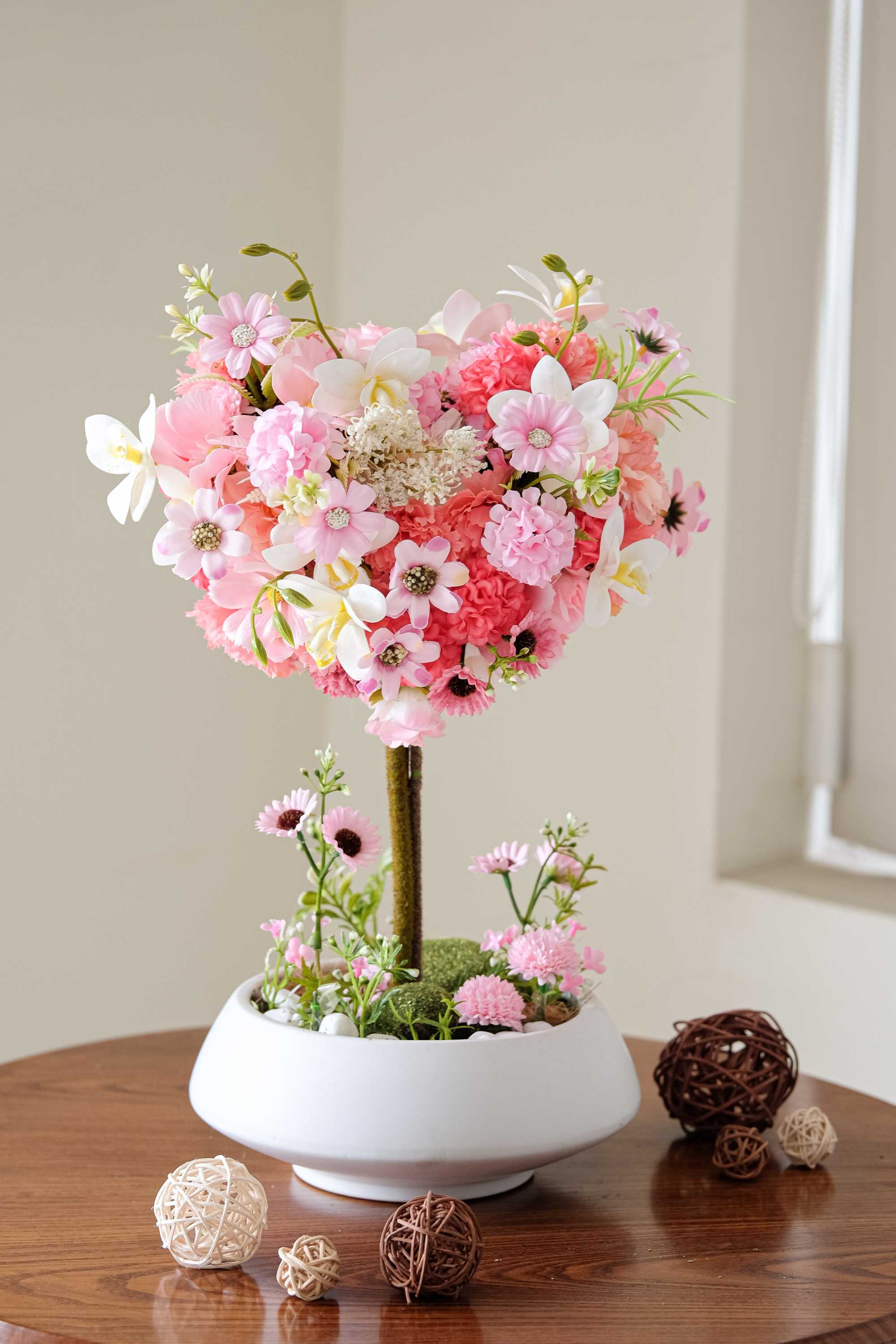 Chậu hoa trái tim tặng người yêu 20 10