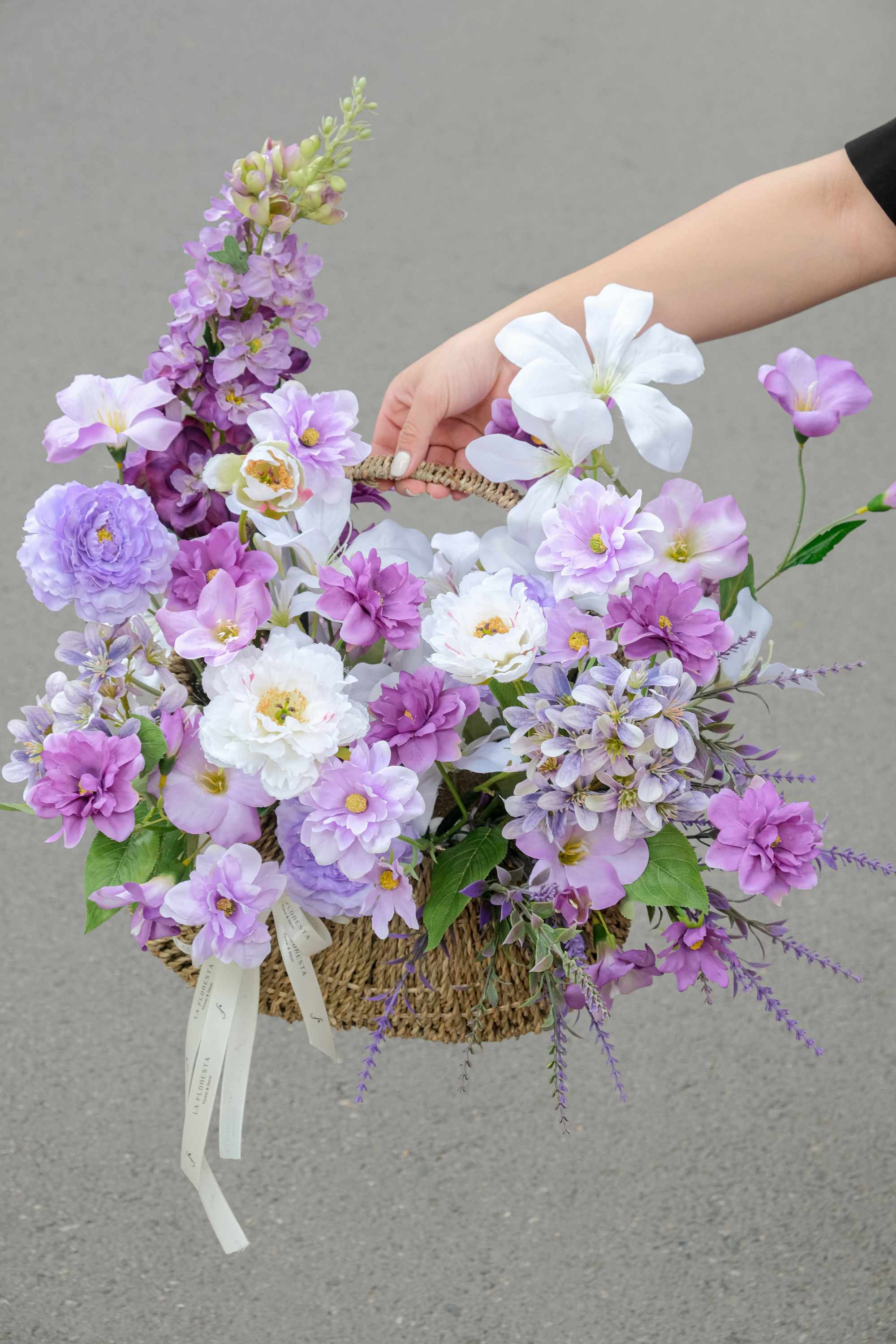 Lẵng hoa khai trương đẹp