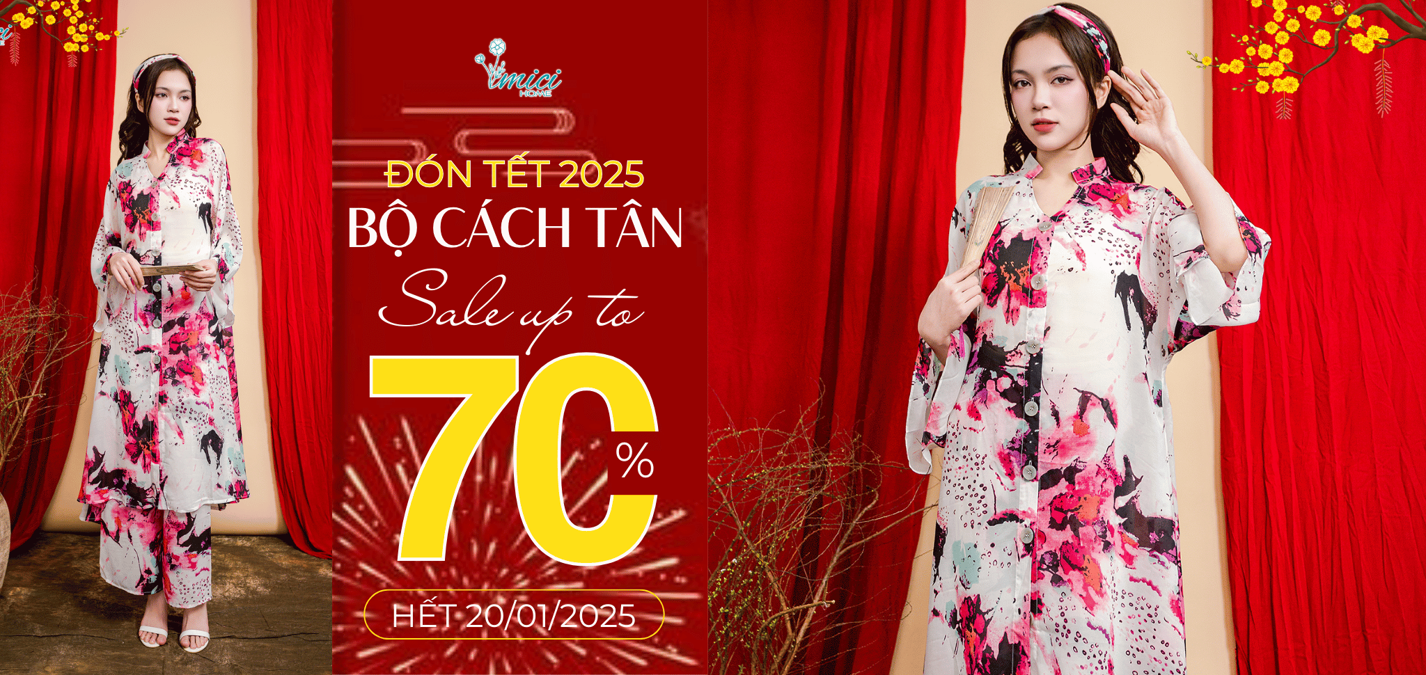 Siêu ưu đãi 70% các mẫu áo dài cách tân đón Tết 2025