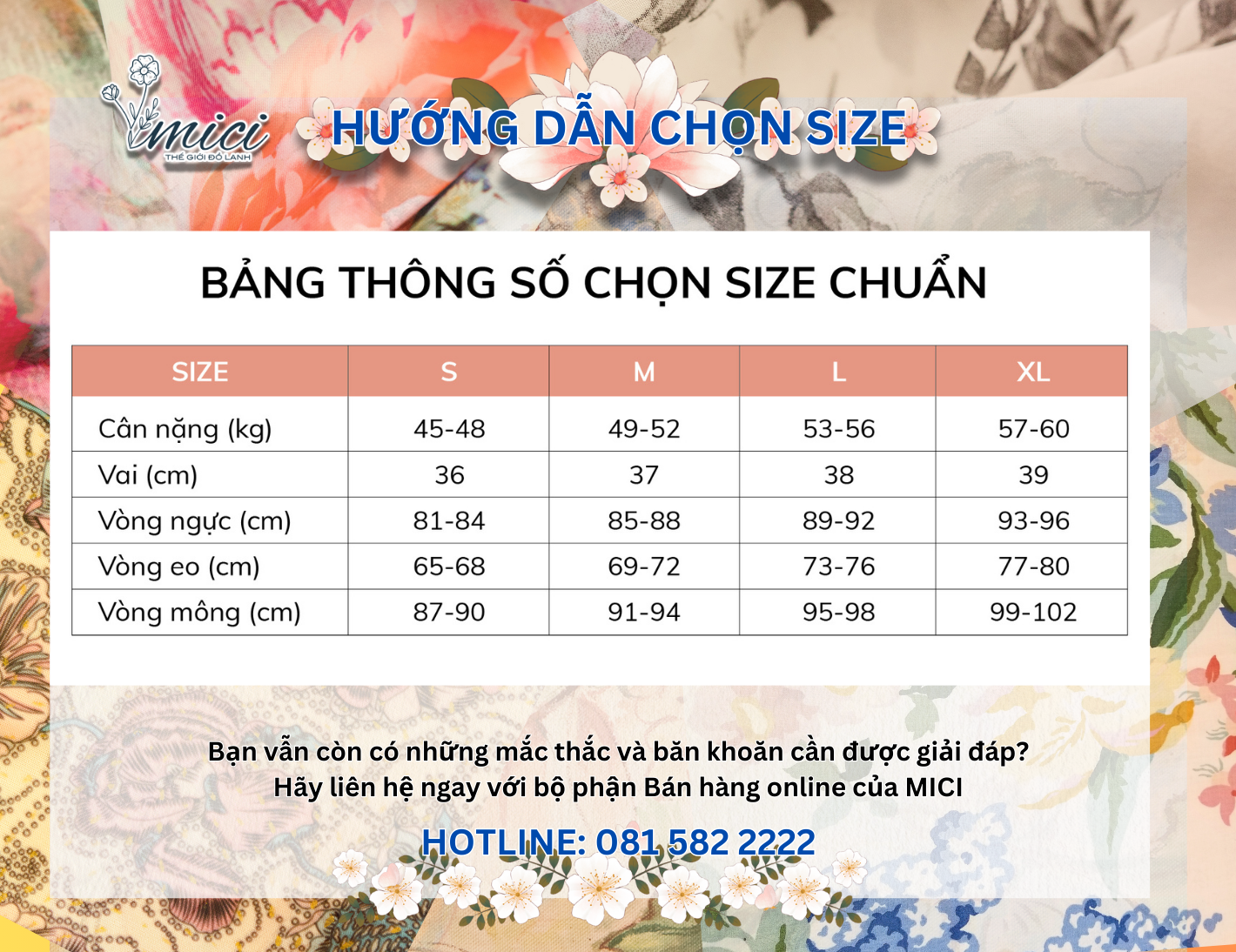 Chọn size sp