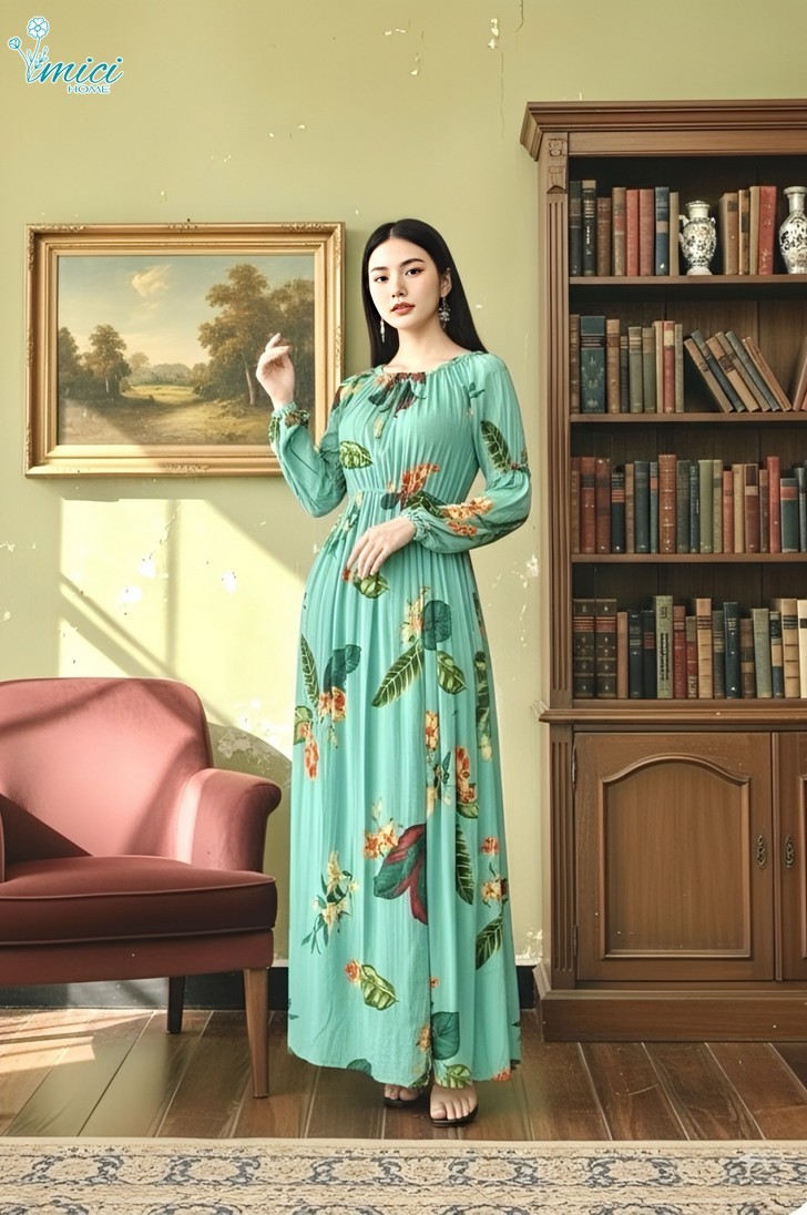 VN4 - MAXI XẺ TRƯỚC DÀI TAY 1-5974AR
