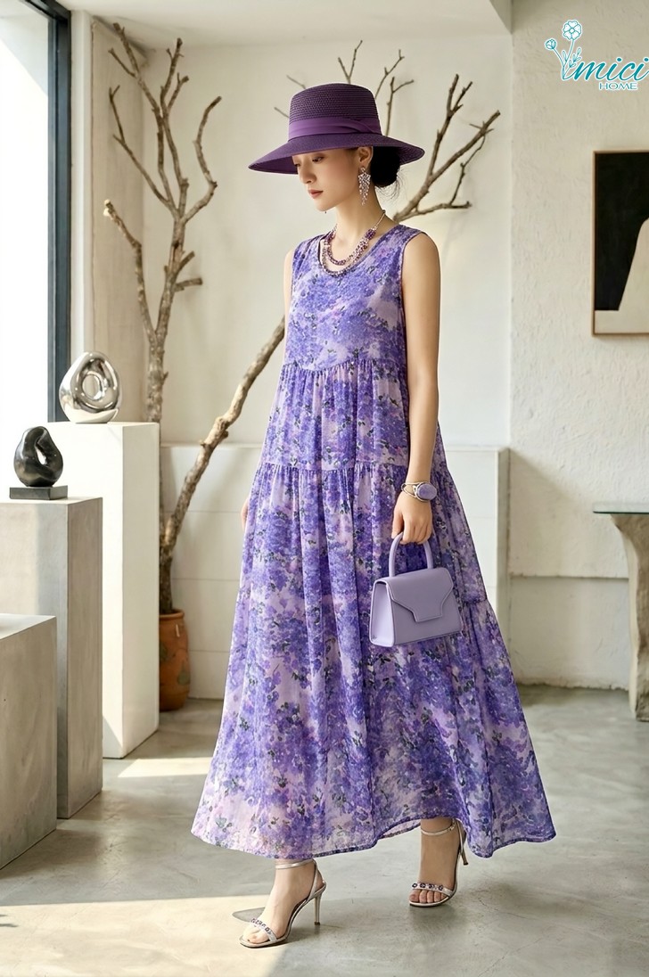 VN6 - ĐẦM MAXI LANH GIẤY 1-7126AR