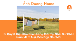 Bí Quyết Giặt Khô Chăn Lông Cừu Tại Nhà: Giữ Chăn Luôn Mềm Mại, Bền Đẹp Như Mới 