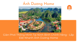 Giàn Phơi Thông Minh Tại Ninh Bình Chính Hãng - Lắp Đặt Nhanh Ánh Dương Home 