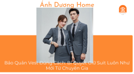 Bảo Quản Vest Đúng Cách: Bí Quyết Giữ Suit Luôn Như Mới Từ Chuyên Gia