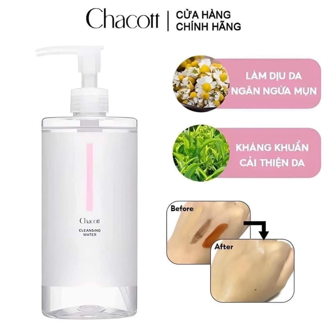 Nước Tẩy Trang Chacott Cleansing Water 500ml