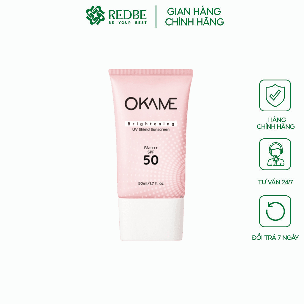 Kem Chống Nắng Tone-Up, Quang Phổ Rộng Okame SPF 50PA++++