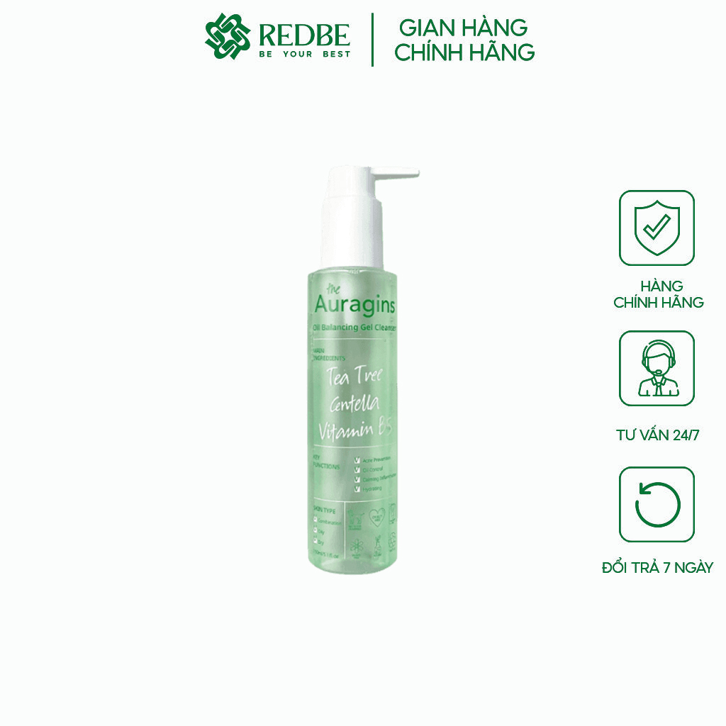 Gel Rửa Mặt Auragins 150ml