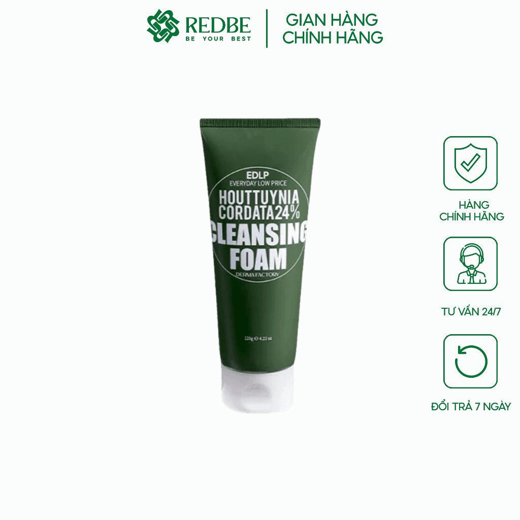 DERMA FACTORY EDLP Houttuynia Cordata 24% Cleansing Foam