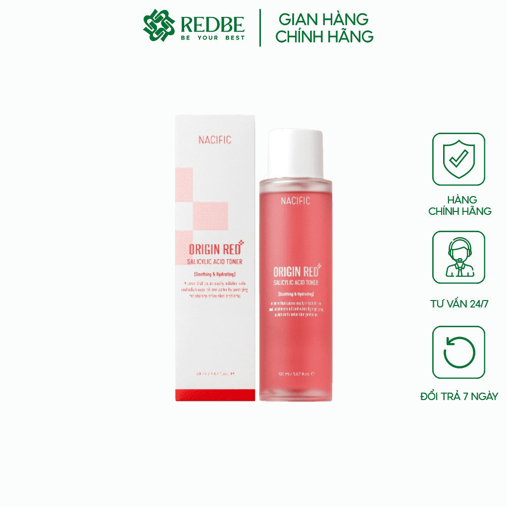 NACIFIC Nước Hoa Hồng  Salicylic Acid Origin Red 150ml