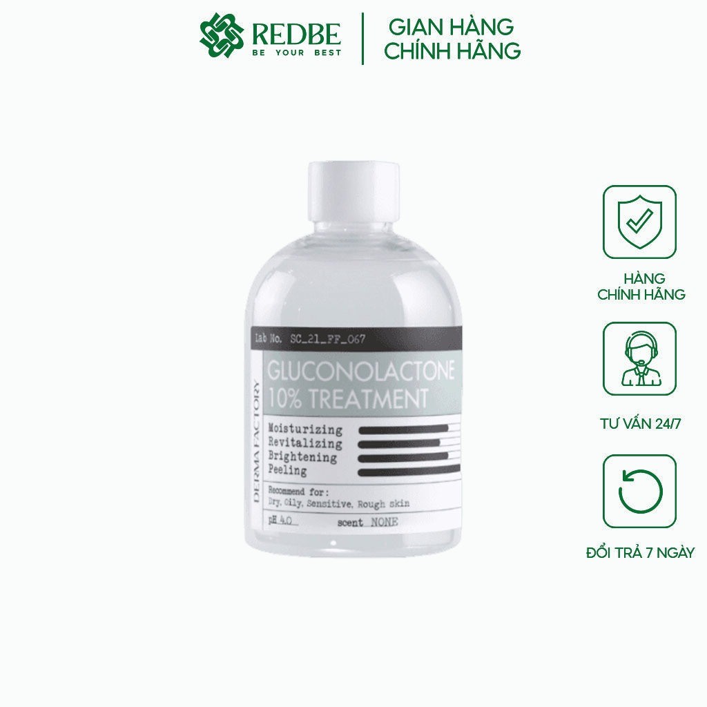 DERMA FACTORY Toner Gluconolactone 10% Treatment 250ml