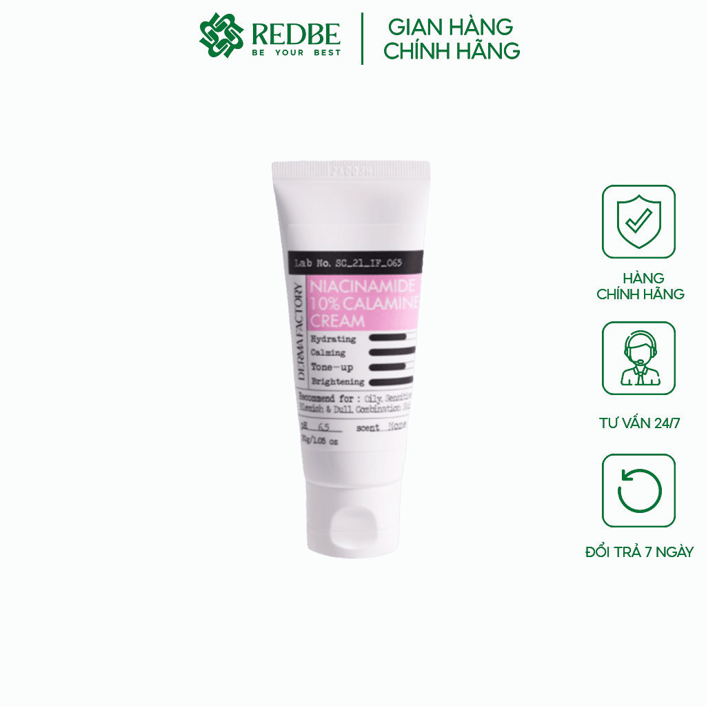 DERMA FACTORY NIACINAMIDE 10% CALAMINE CREAM