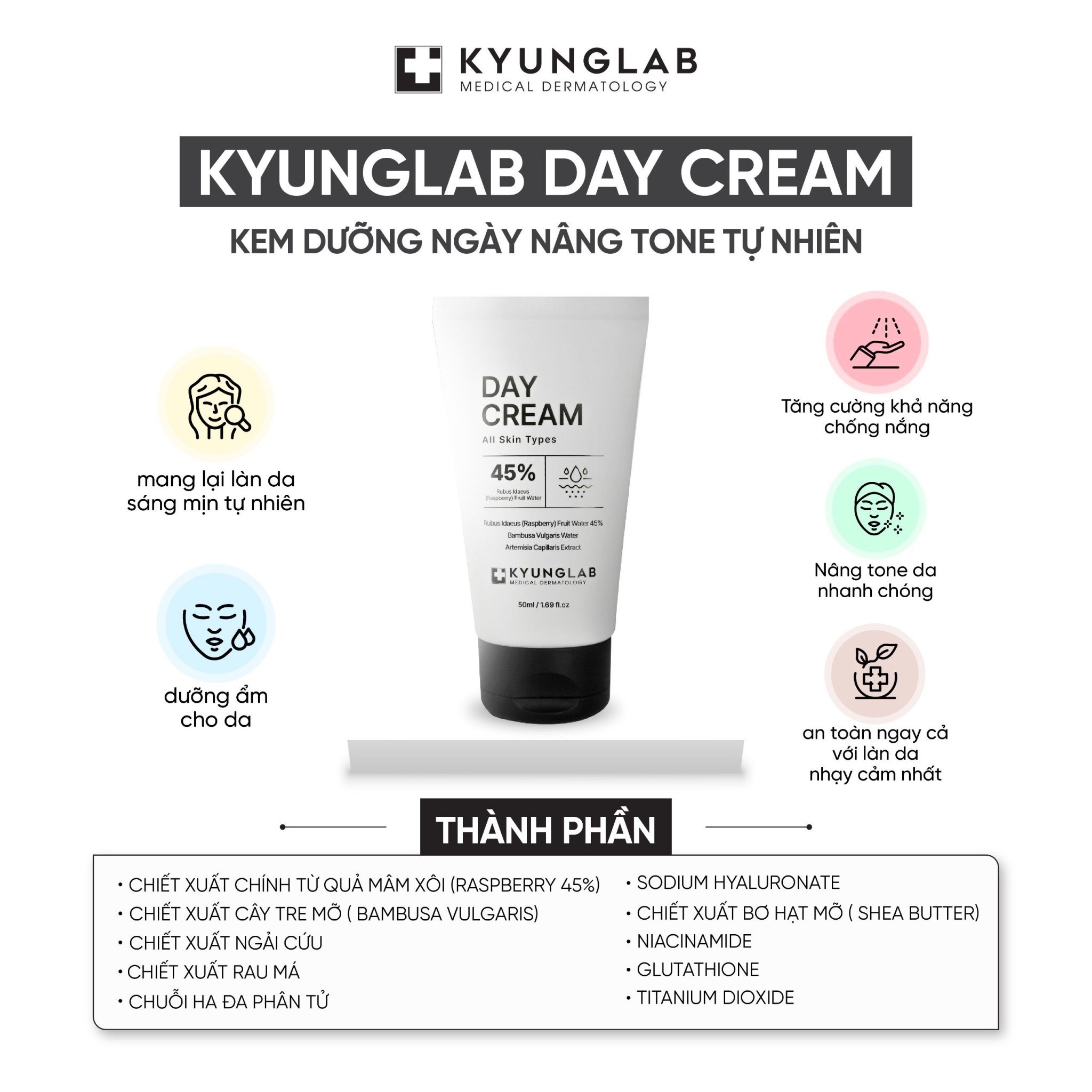 KYUNGLAB - Kem Dưỡng Da Ngày All Day 50ml