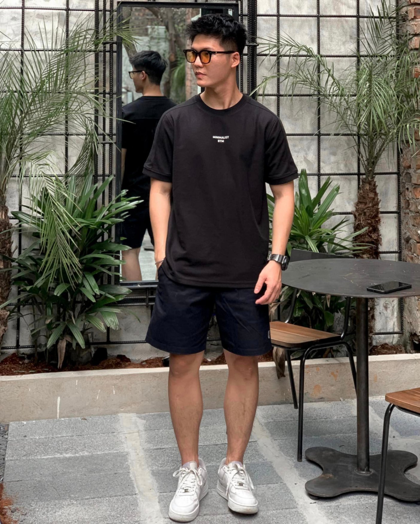 T-shirt in chữ Minima