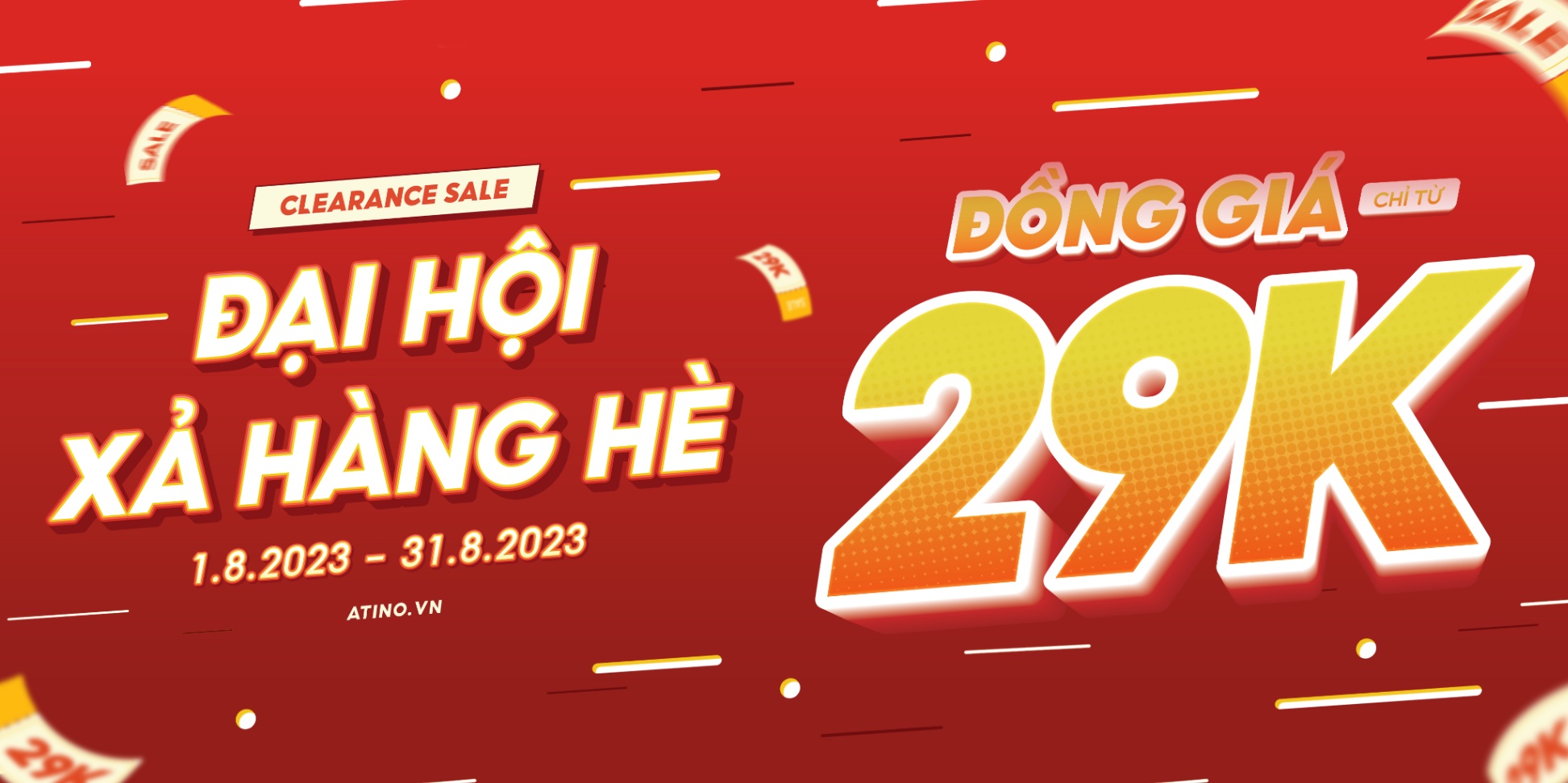 CLEARANCE SALE | ĐẠI HỘI XẢ HÀNG HÈ 29K