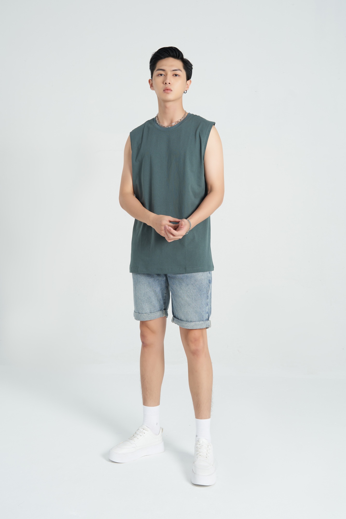 Áo Tanktop S.L.L.6.3996 - Xanh 32 - M