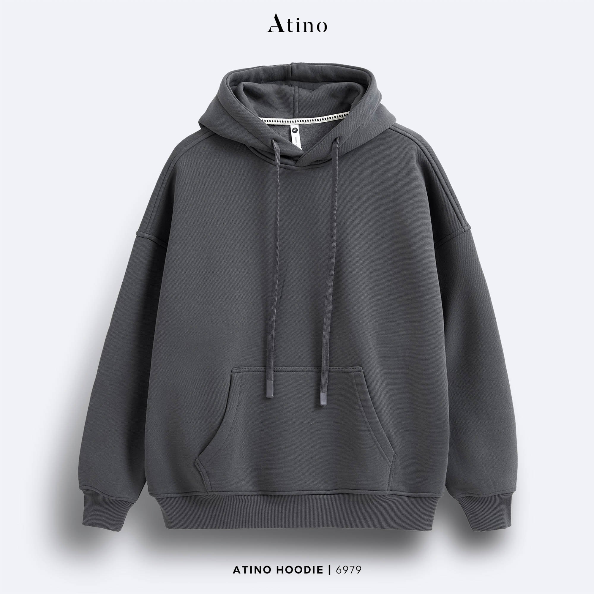 Áo Hoodie Loose HD.L.6.6979 - Ghi Đậm 2 - M