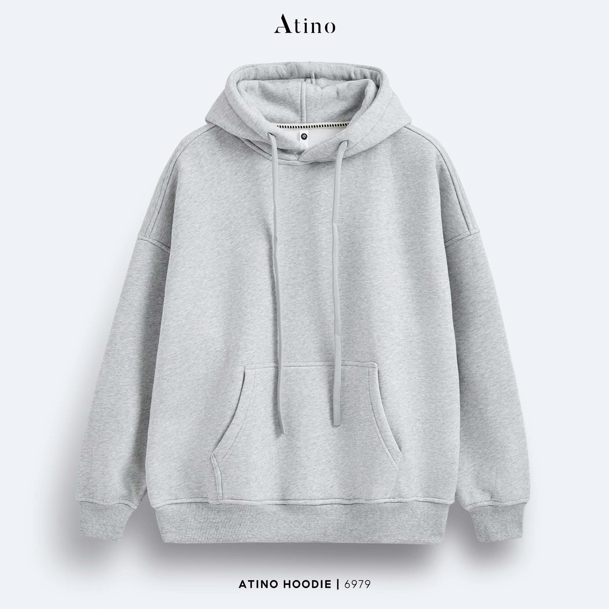 Áo Hoodie Loose HD.L.6.6979 - Ghi Nhạt 5 - M