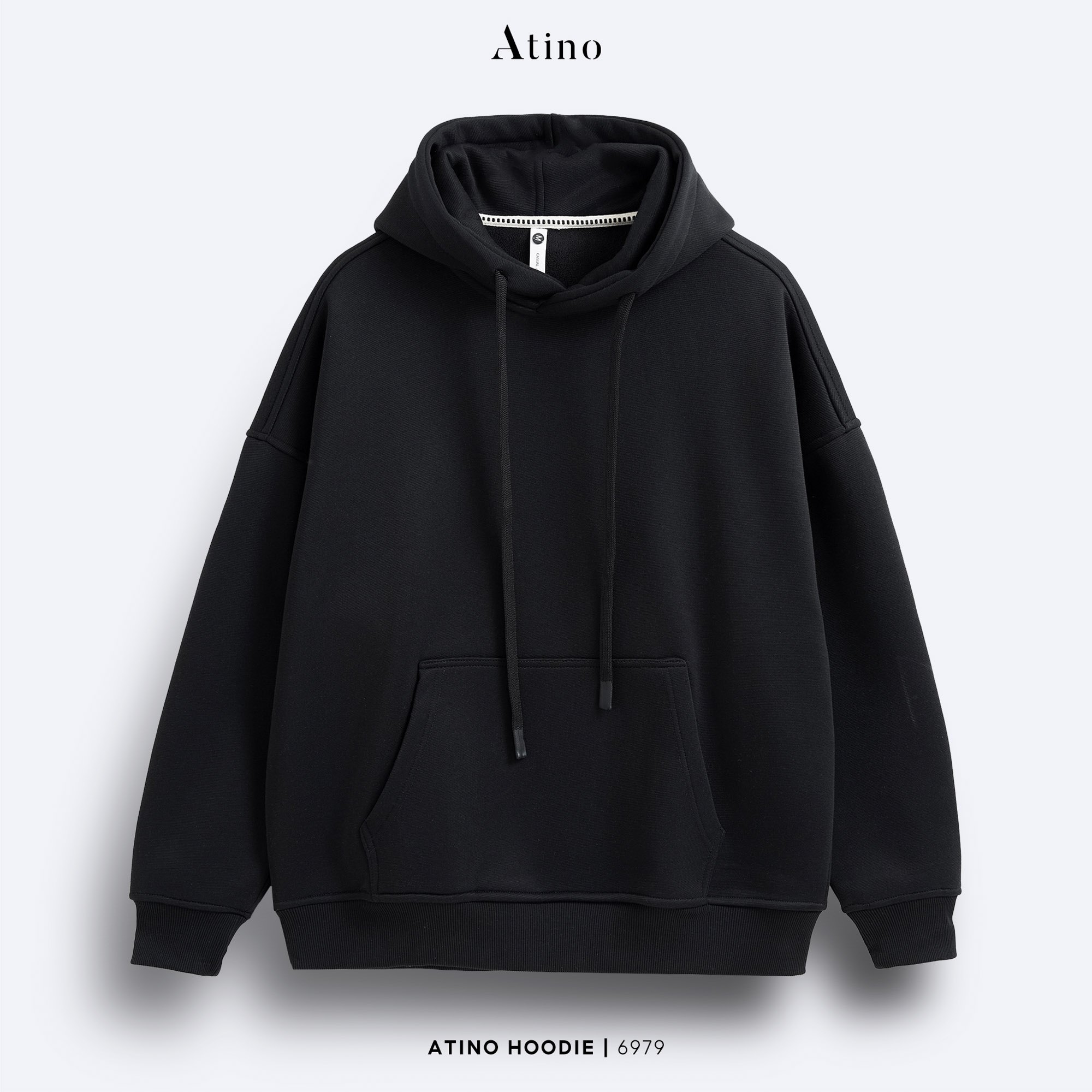 Áo Hoodie Loose HD.L.6.6979 - Đen 1 - M