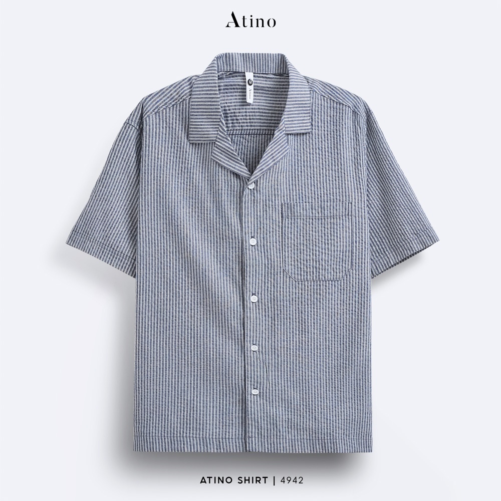Áo Sơ Mi Cộc Regular L.3.4942 - Xanh - M