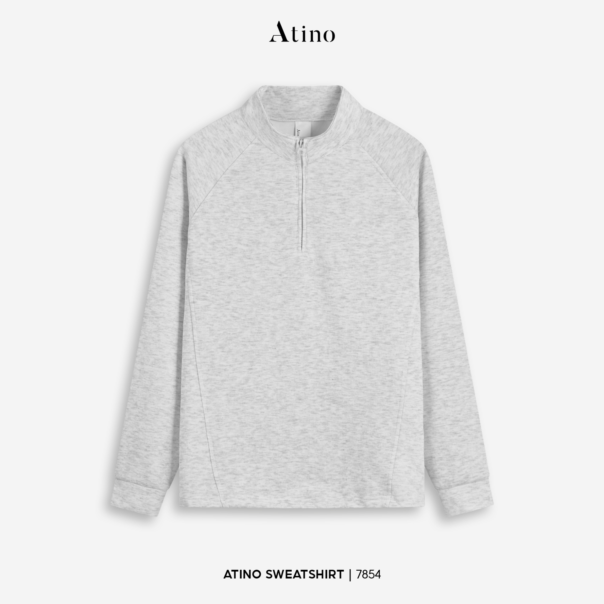 Áo Nỉ Fitted L.5.7854 - Ghi Nhạt - M
