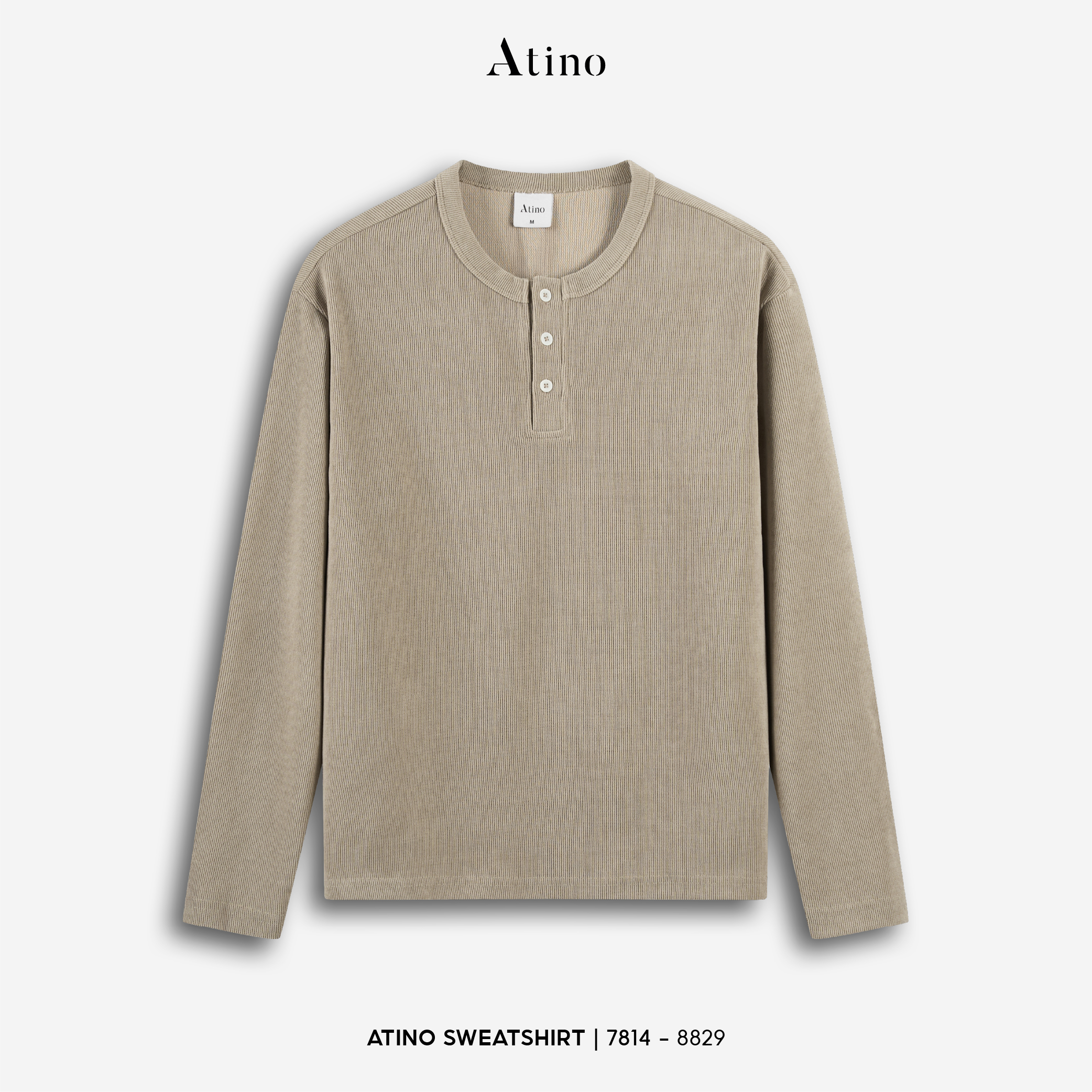 Áo Nỉ Fitted L.1.7814 - 8829 - Nâu 4 - M