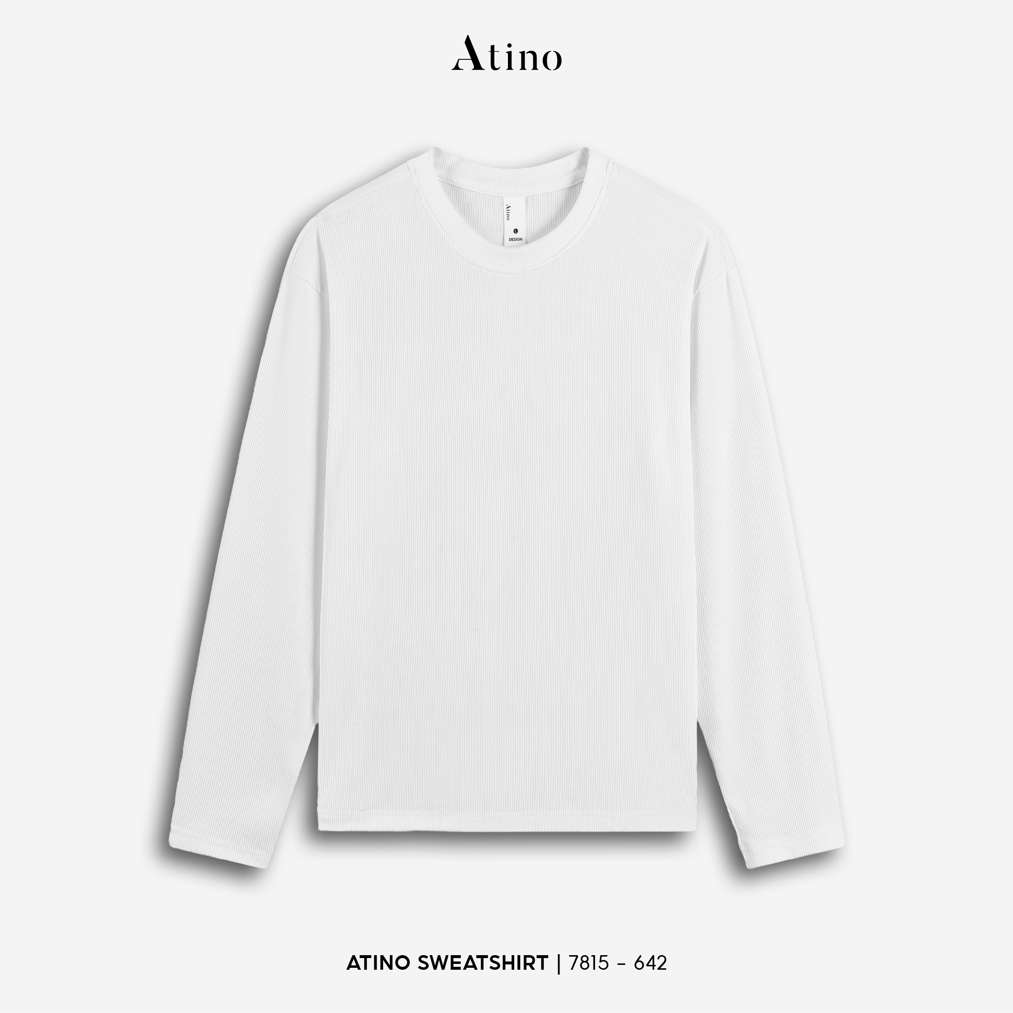 Áo Nỉ Fitted L.1.7815 - 642 - Trắng 2 - M