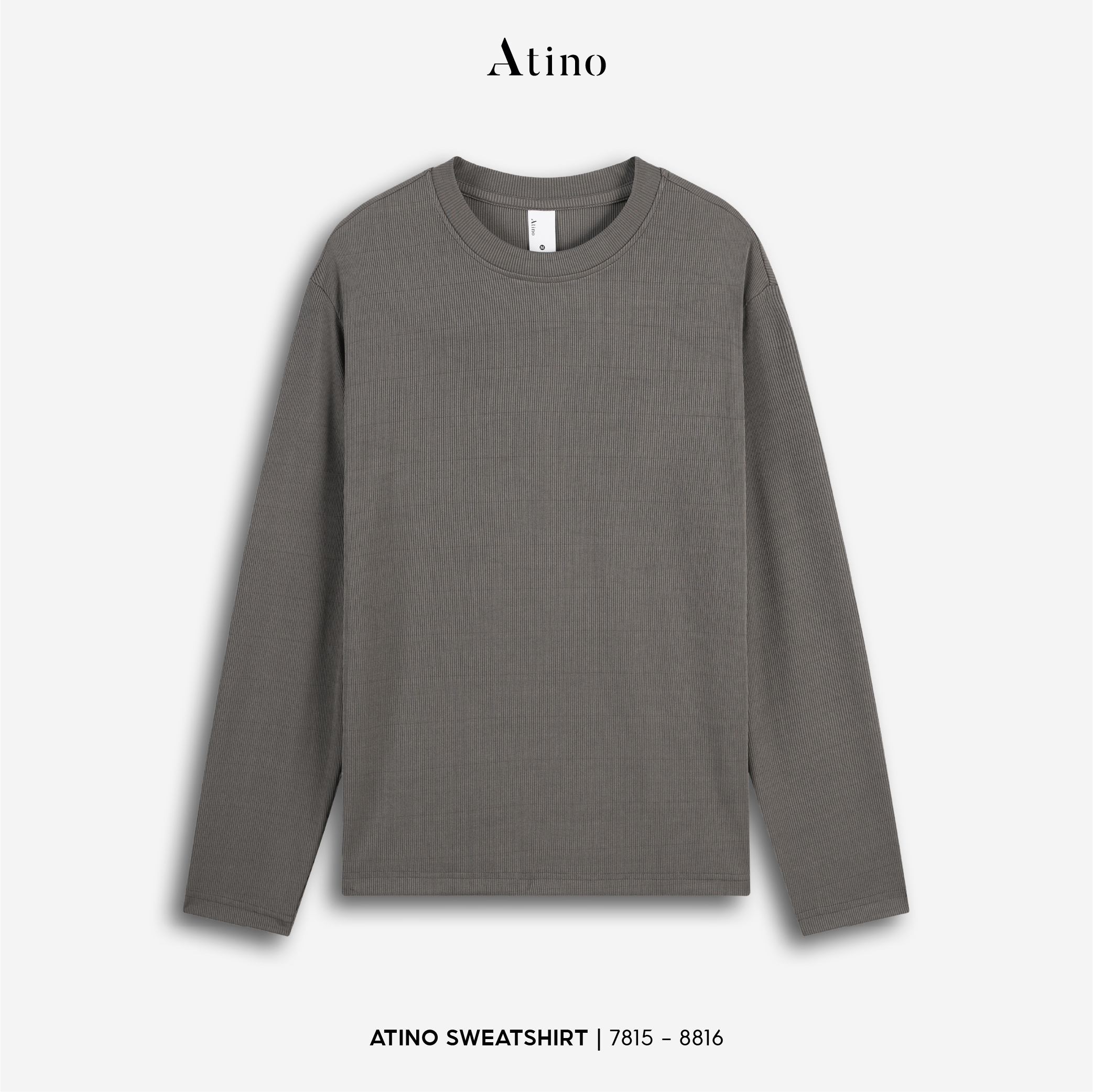 Áo Nỉ Fitted L.1.7815 - 8816 - Ghi 10 - M